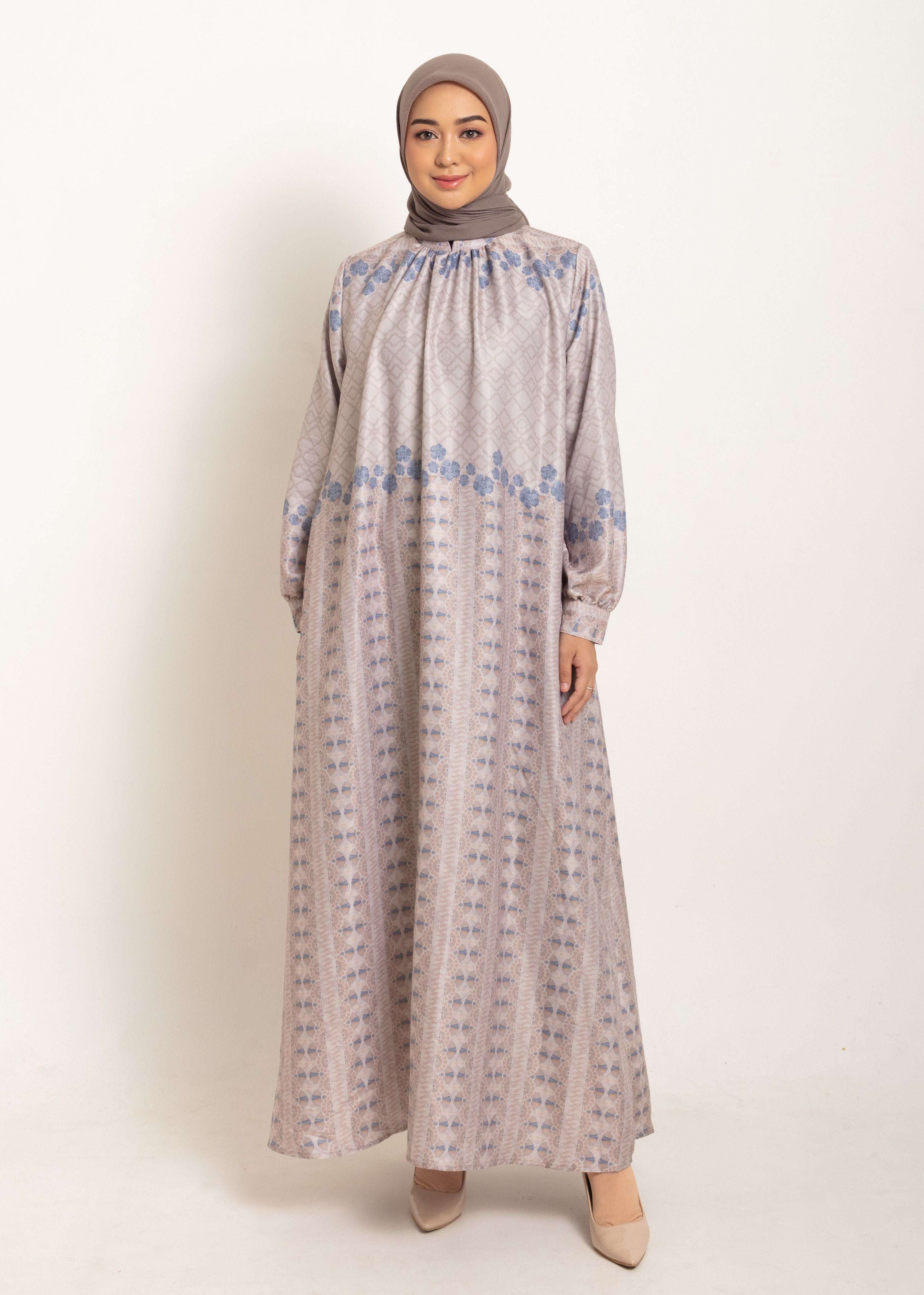 Gamis Border Lengan Azahara
