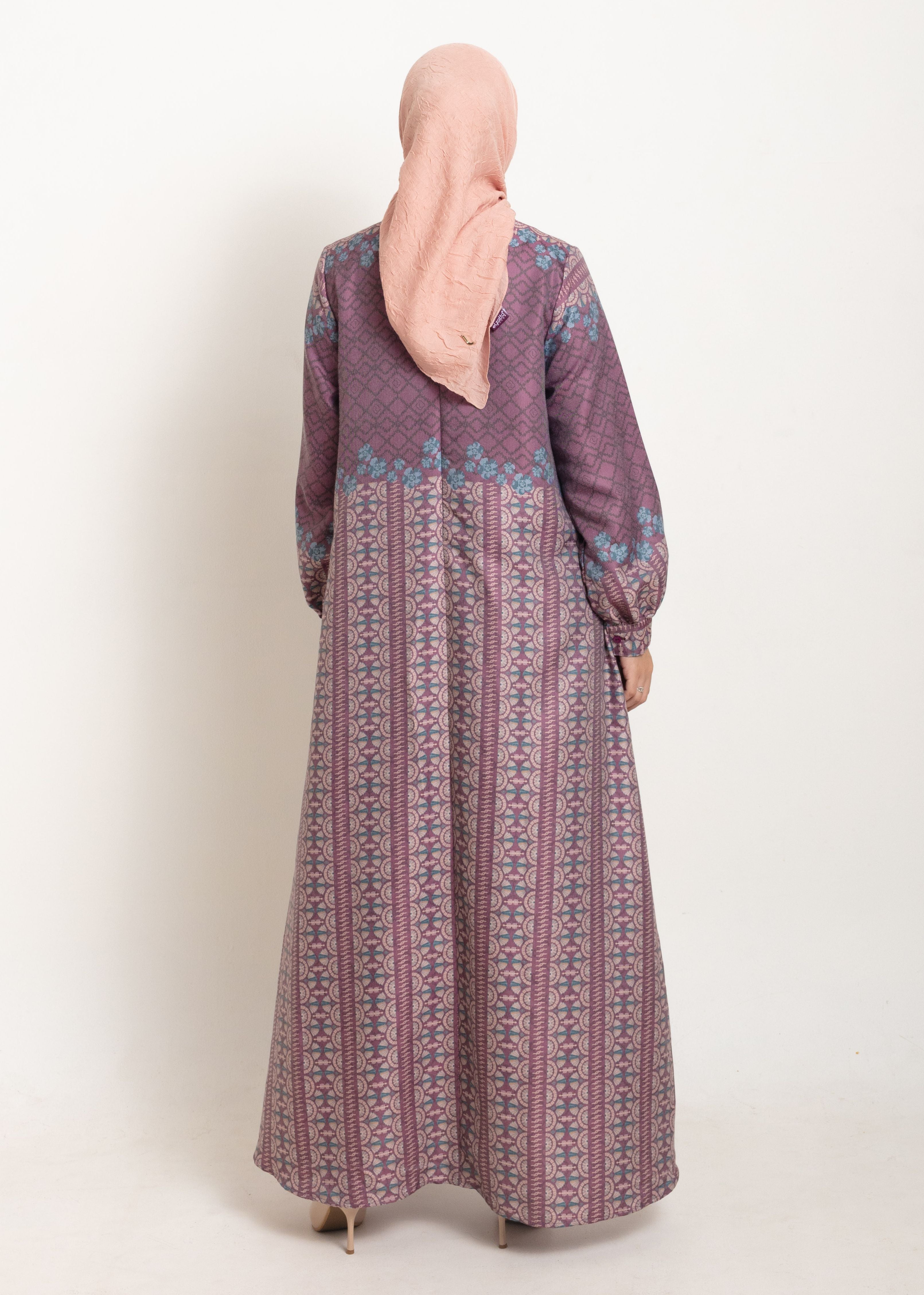 Gamis Border Lengan Azahara
