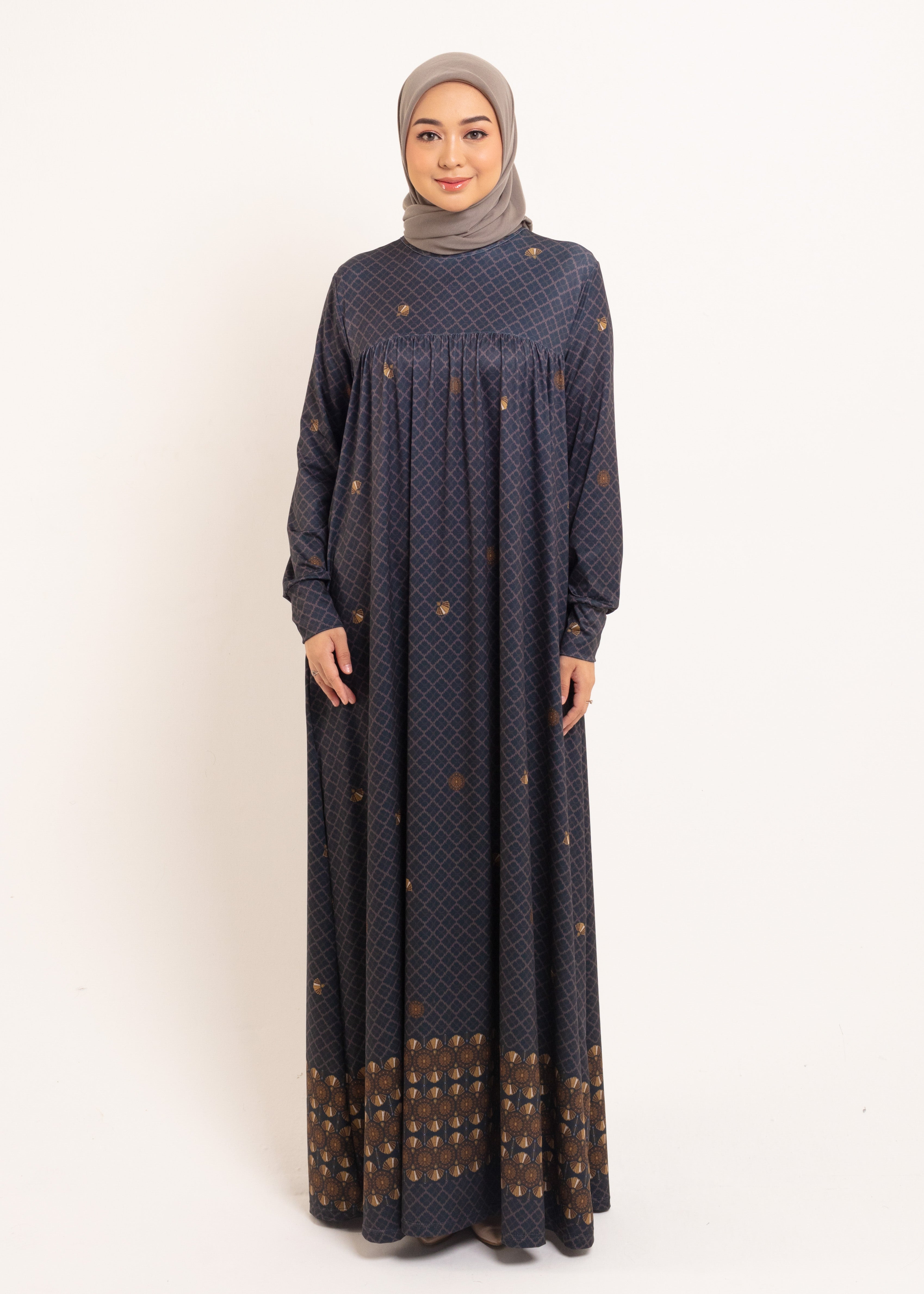 Gamis Spandex Kerut Azahara