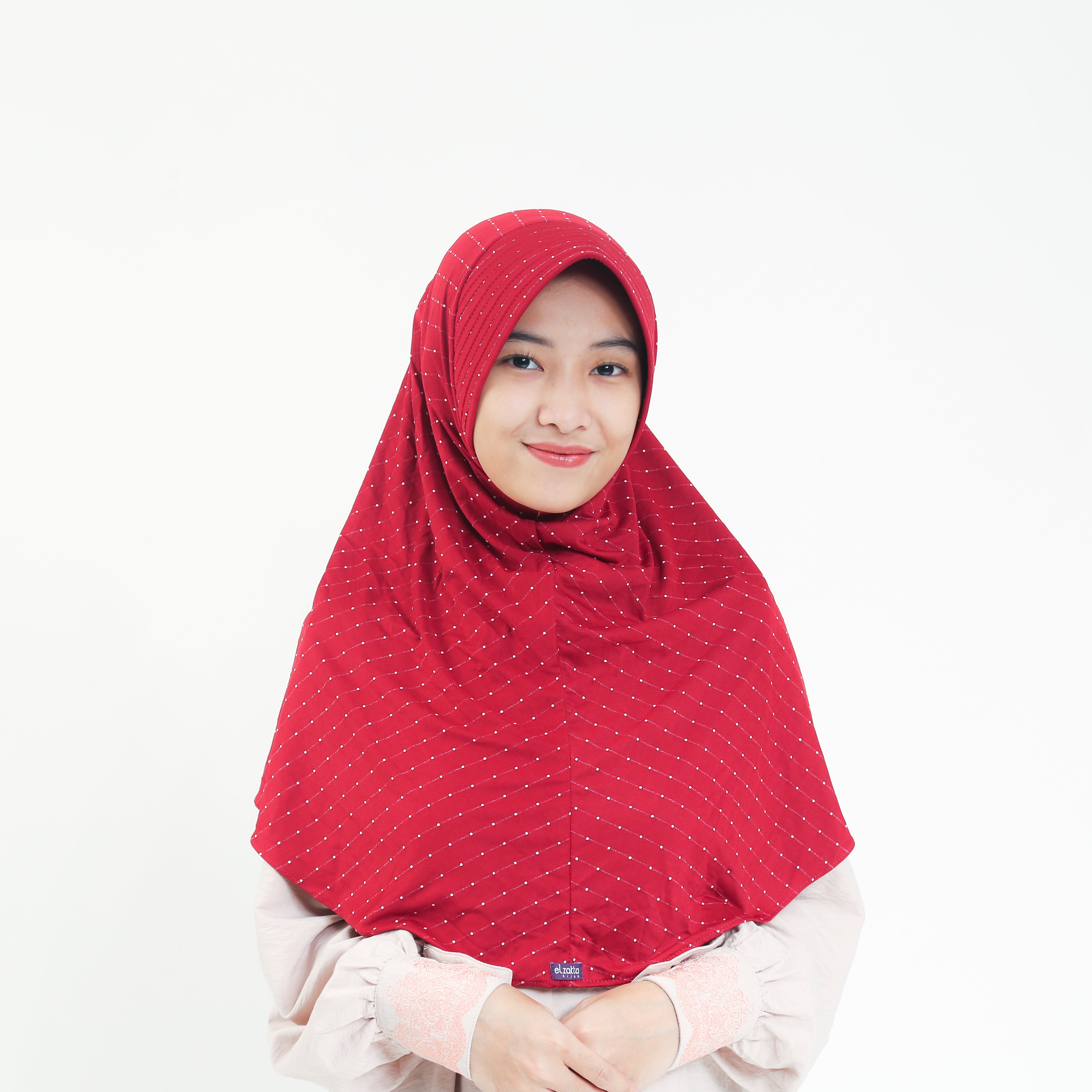 Elzatta Bergo Olina Polka - Maroon