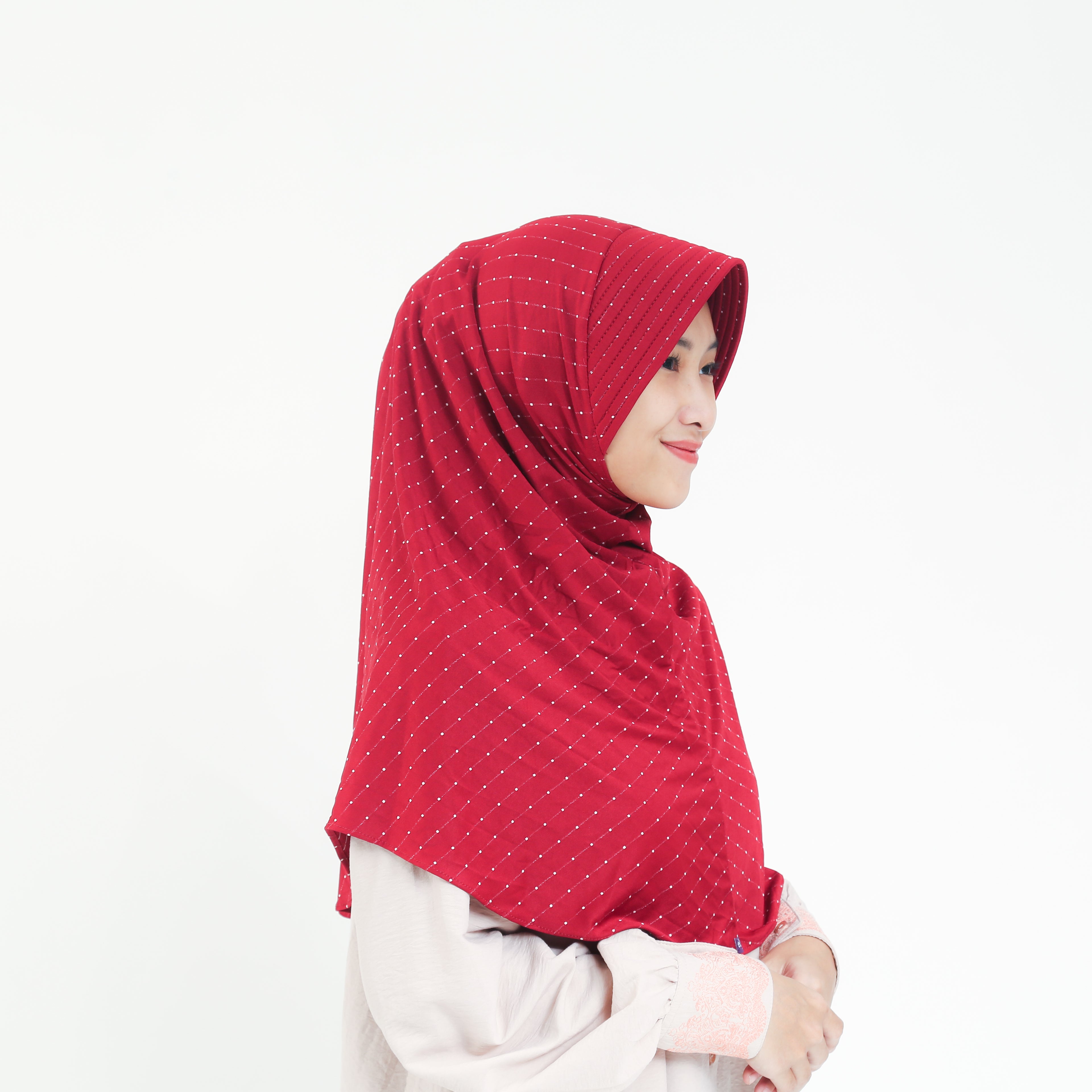 Elzatta Bergo Olina Polka - Maroon