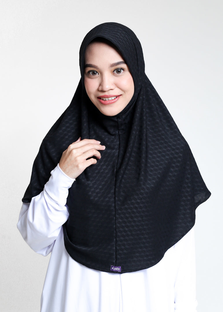 Elzatta Jilbab Instan Polos Olina Oval