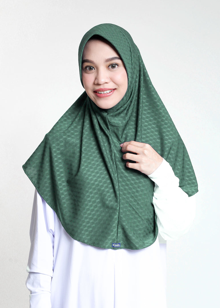 Elzatta Jilbab Instan Polos Olina Oval