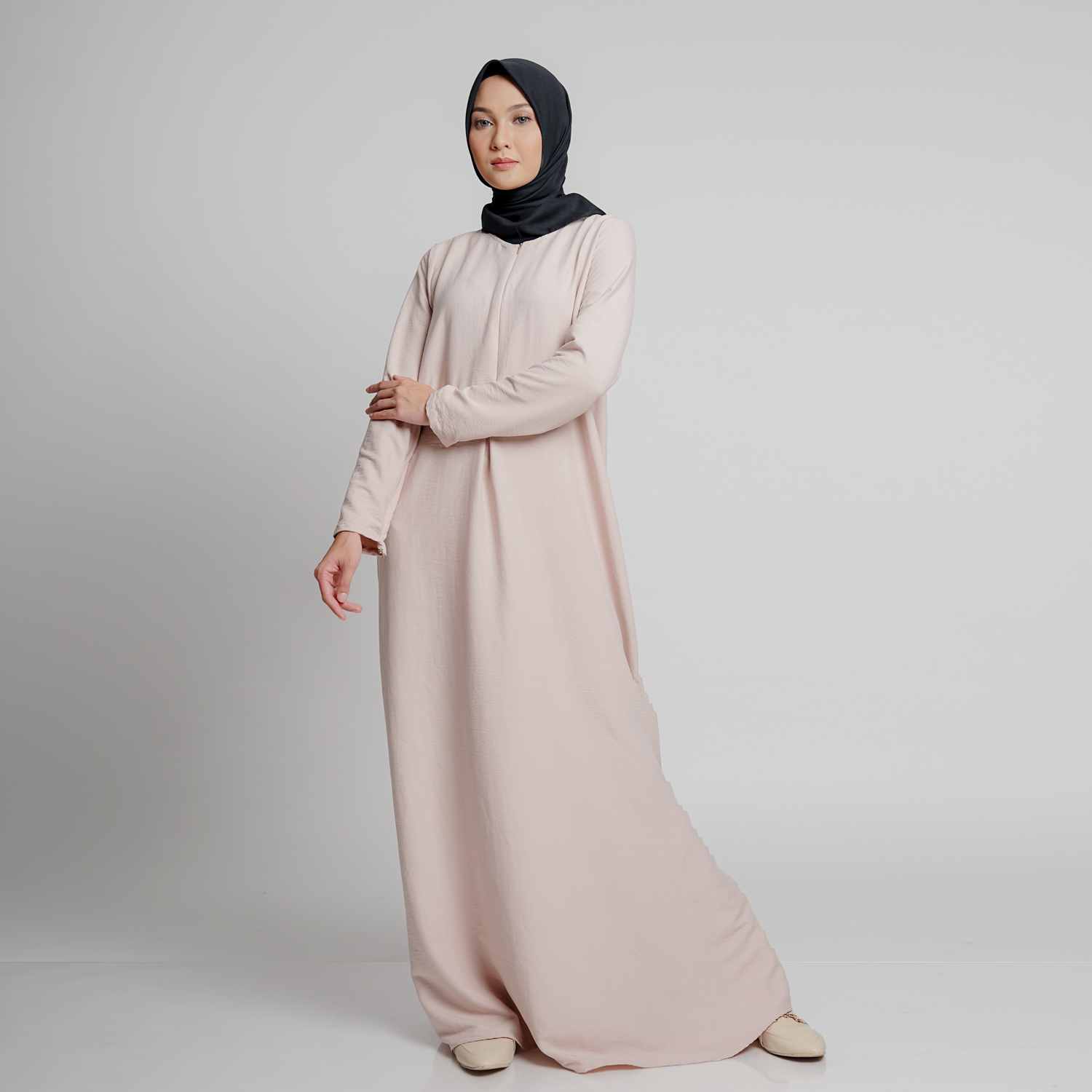 Elzatta Basic Gamis Airflow - Khaky