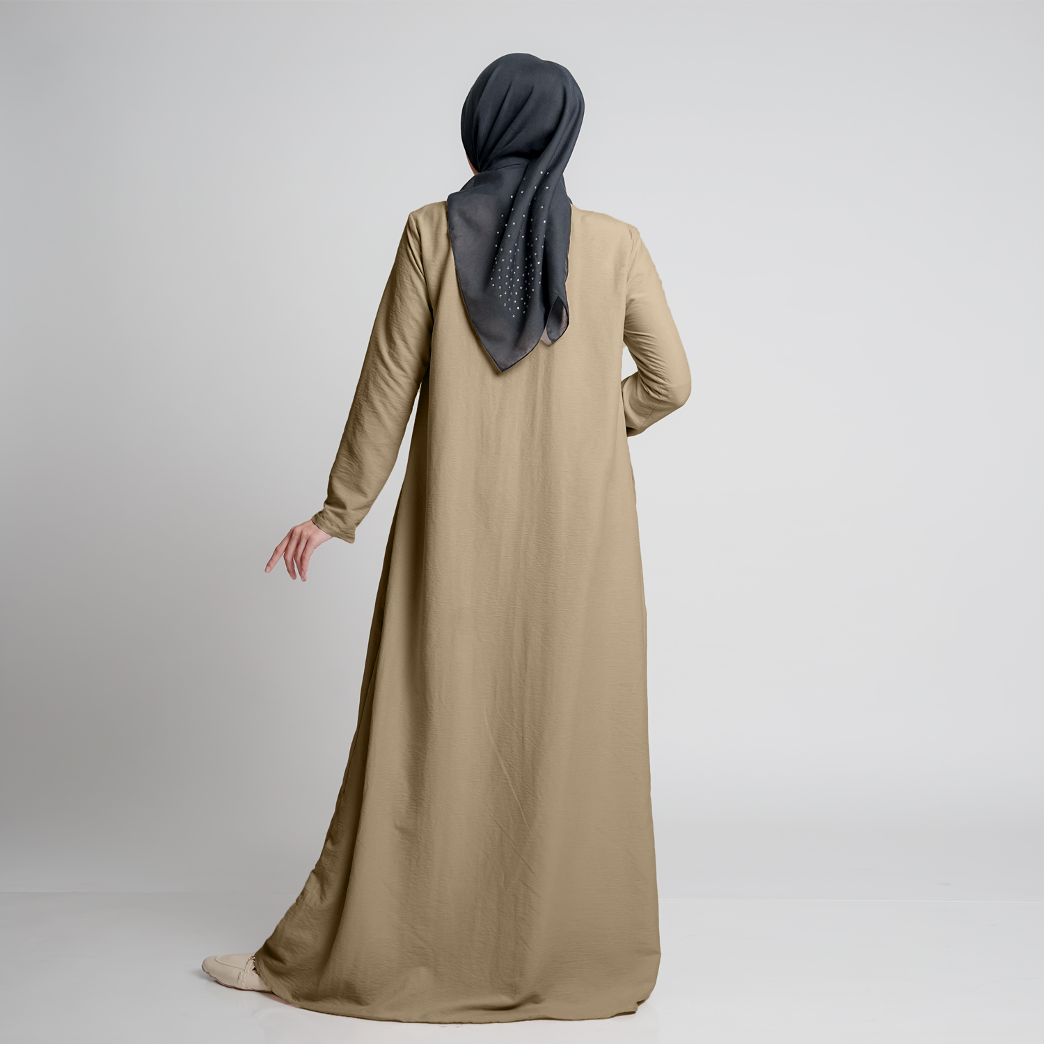 Elzatta Basic Gamis Airflow - Mocca