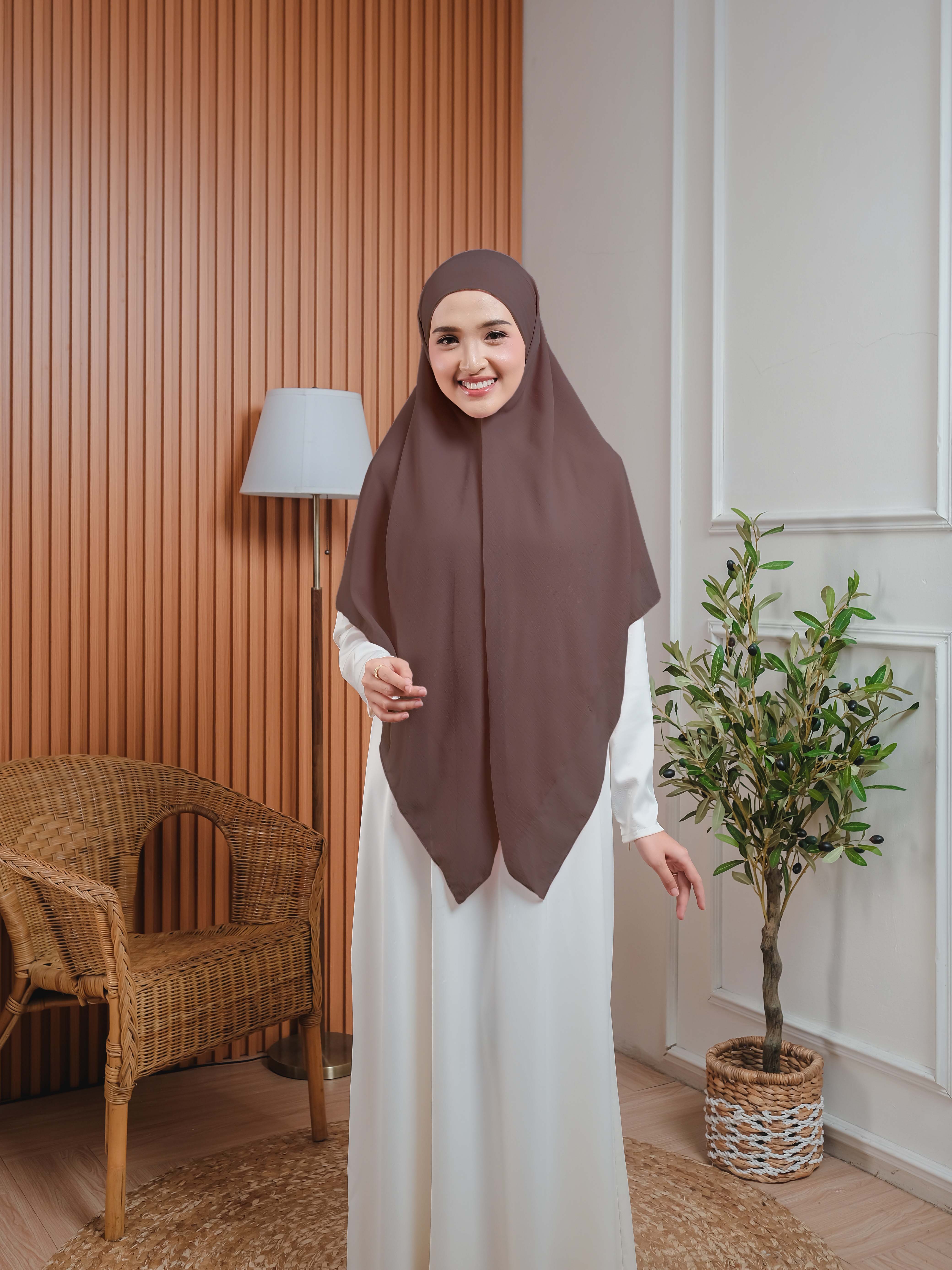 Elzatta Instan Khimar Bandana L Coffe