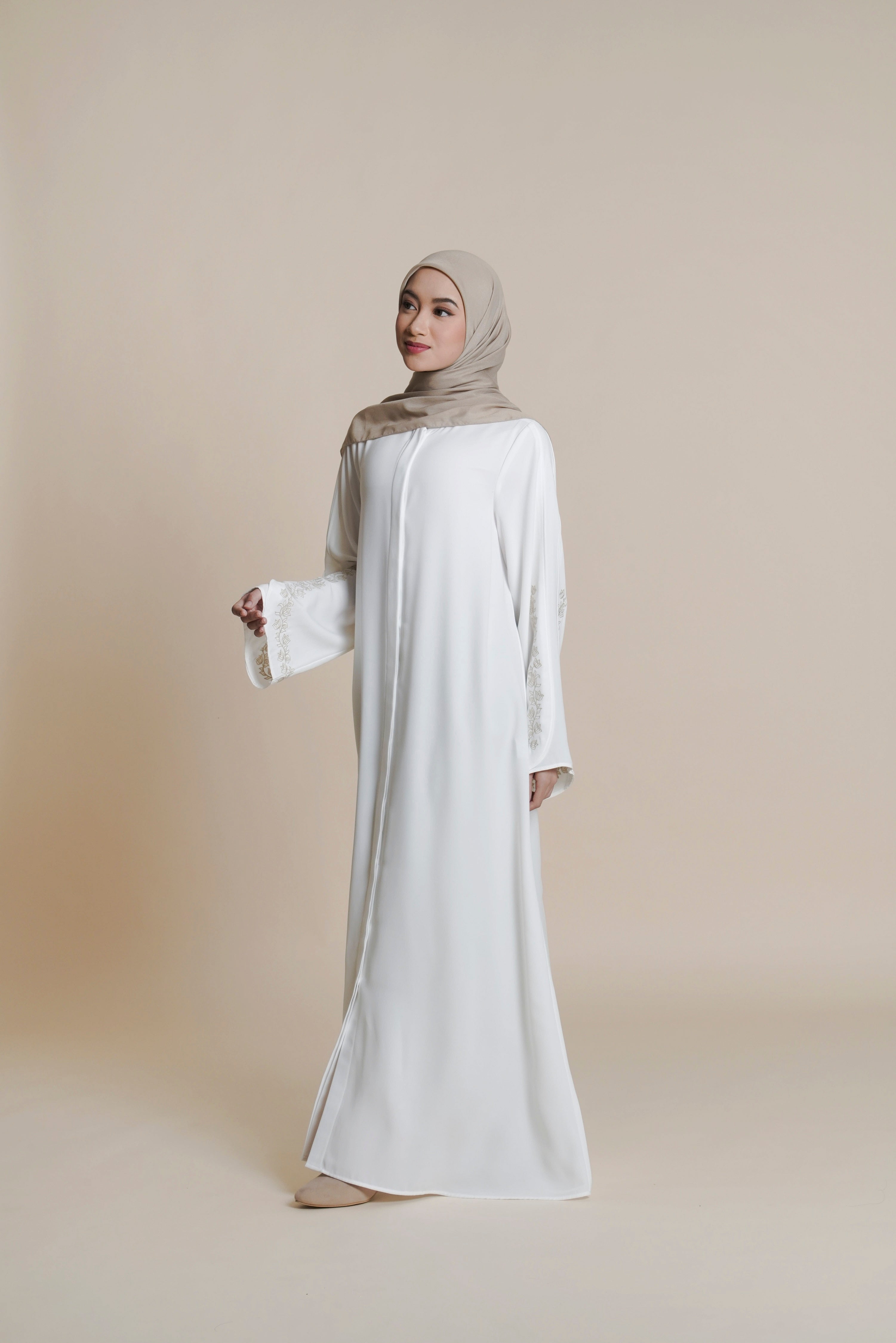 Gamis Plaket Bordir Hajar