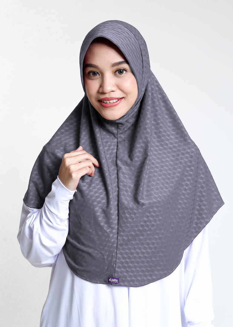 Elzatta Jilbab Instan Polos Olina Oval