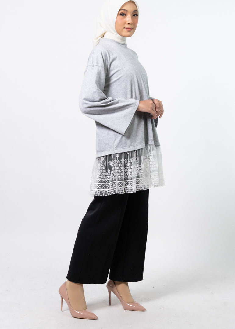 Tunik Combed Ruffles Lace Al-Bukhari