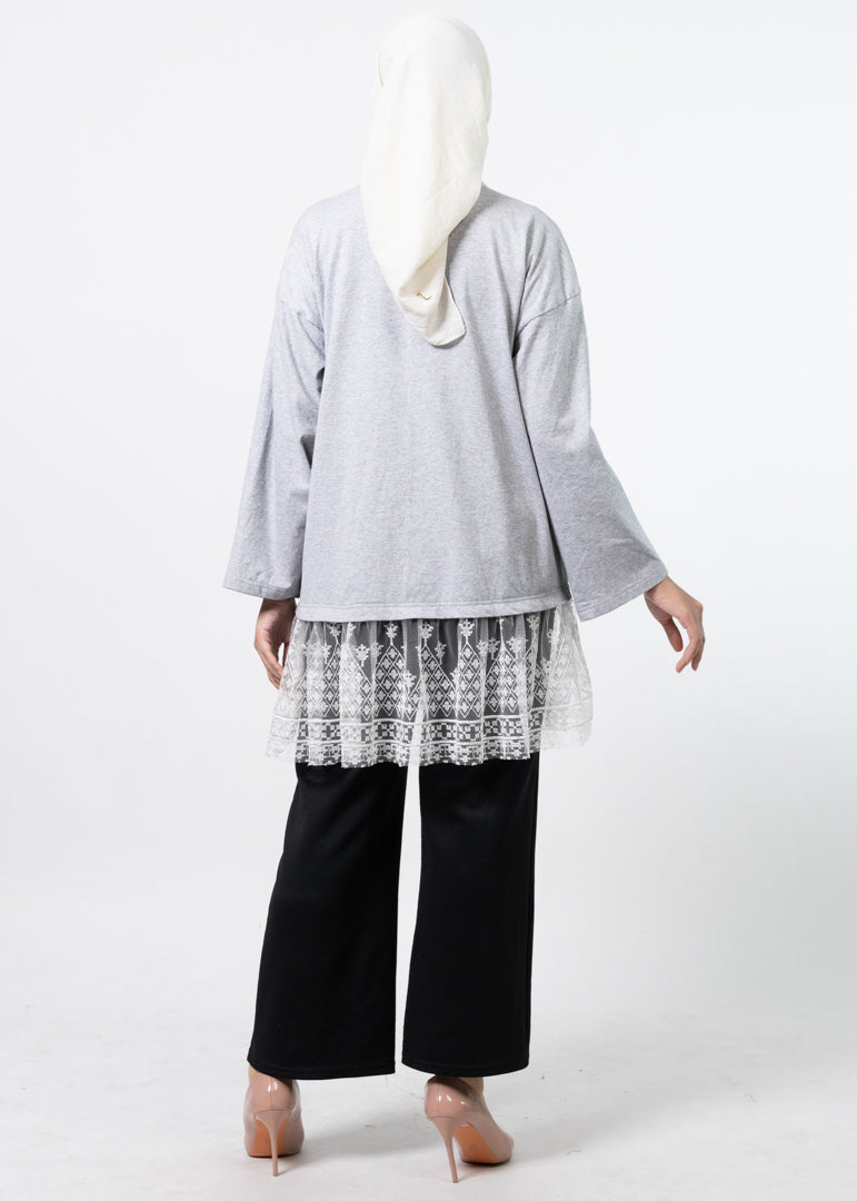 Tunik Combed Ruffles Lace Al-Bukhari