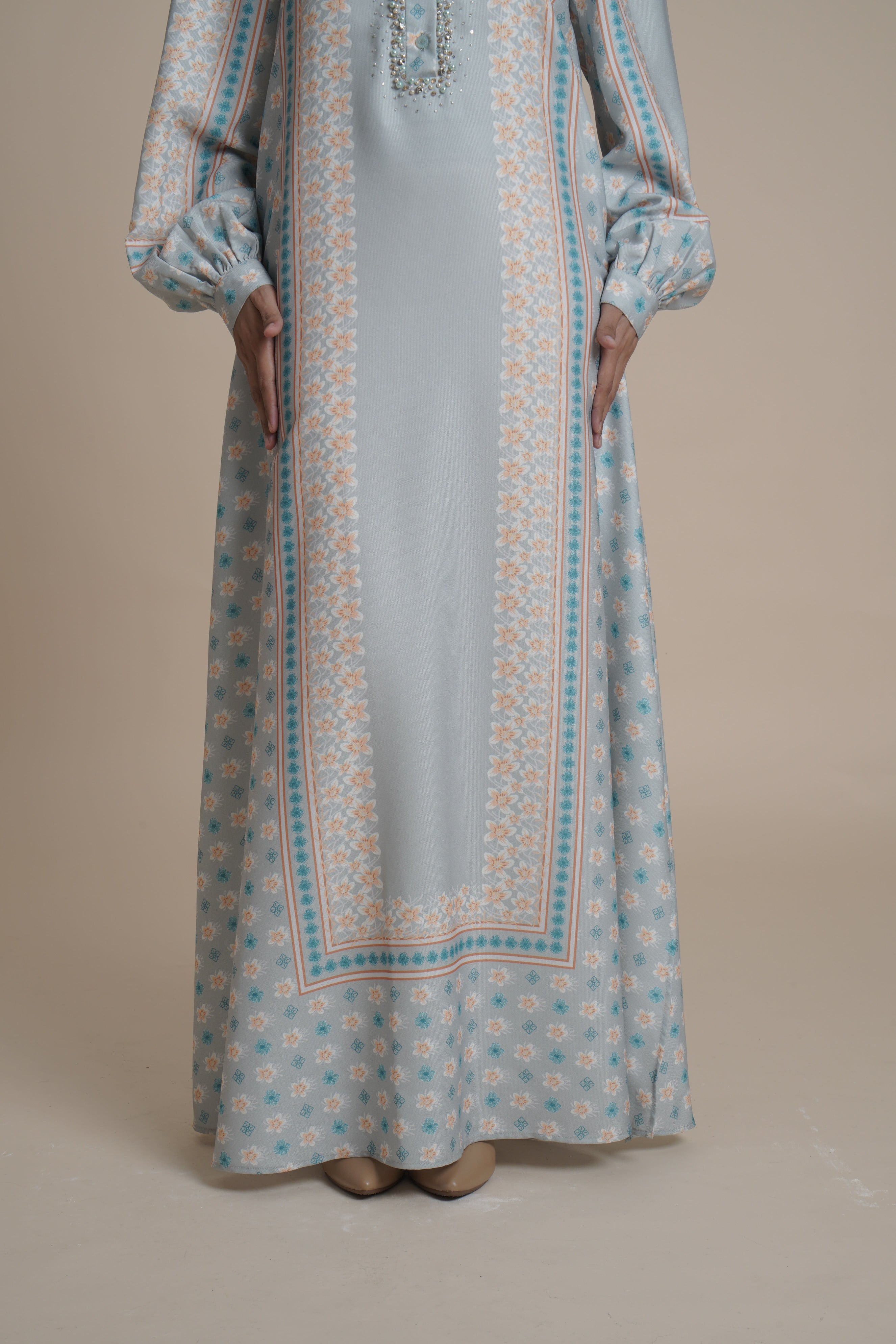 Gamis Beads Miryam - Cream