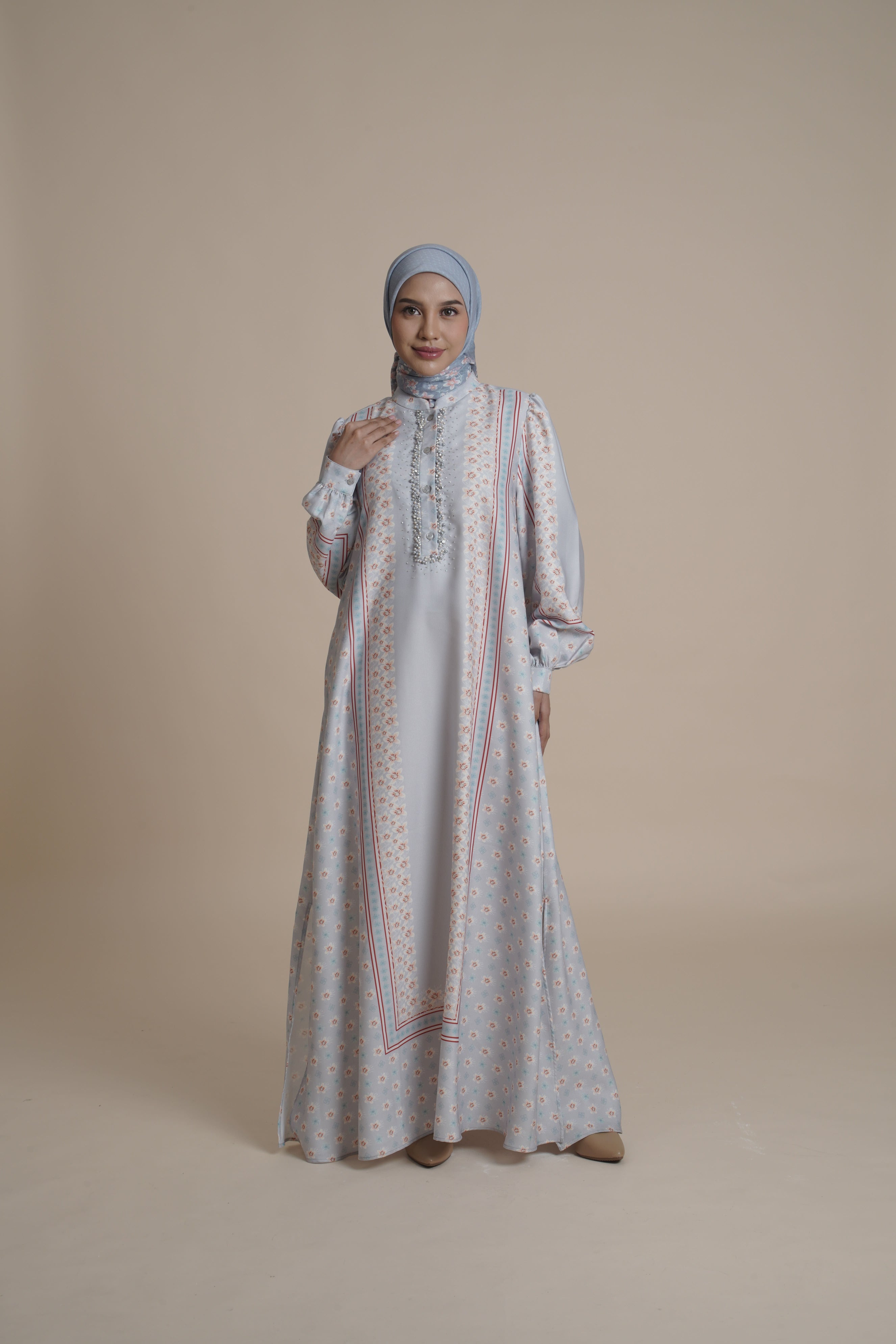 Gamis Beads Miryam - Cream