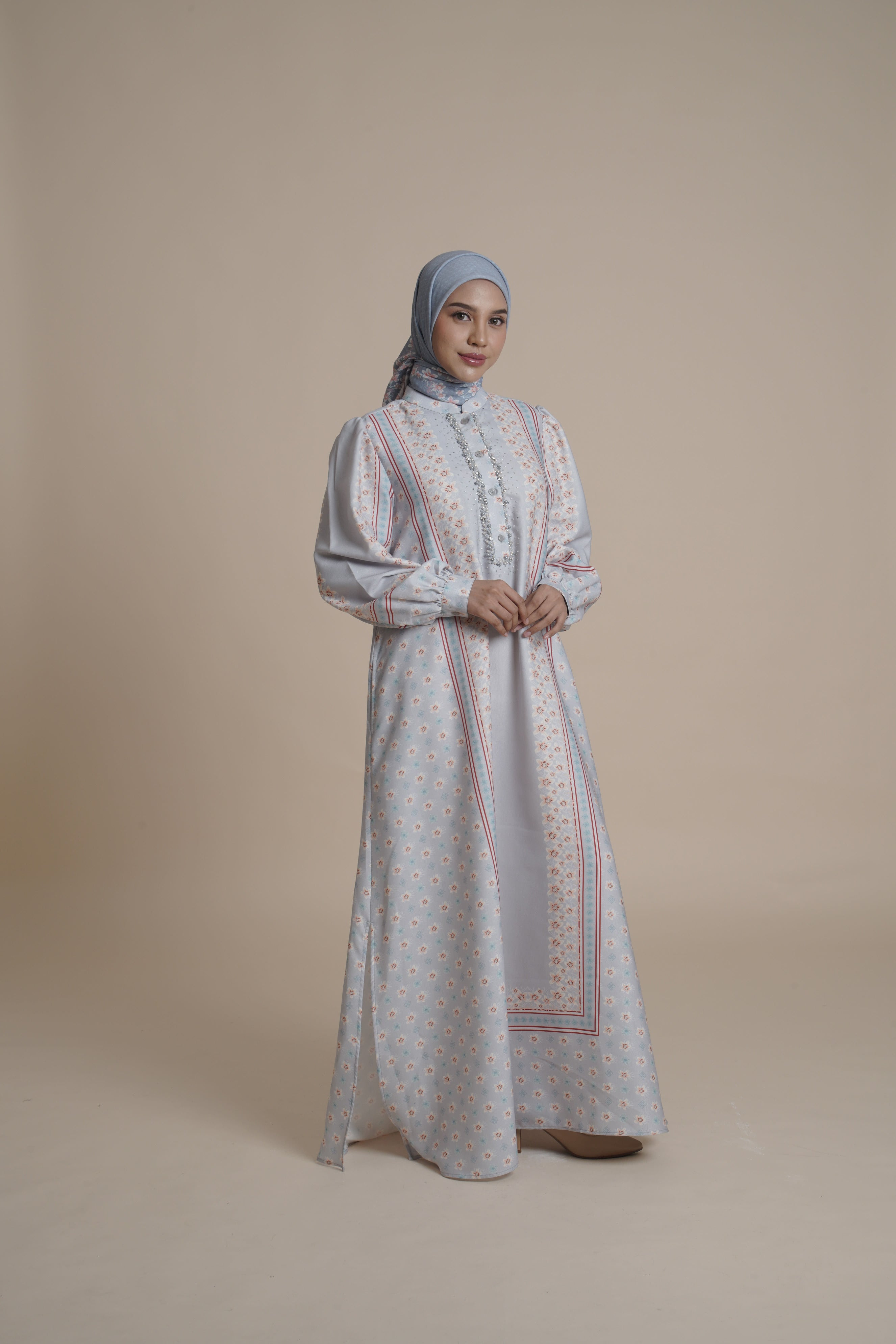 Gamis Beads Miryam - Cream