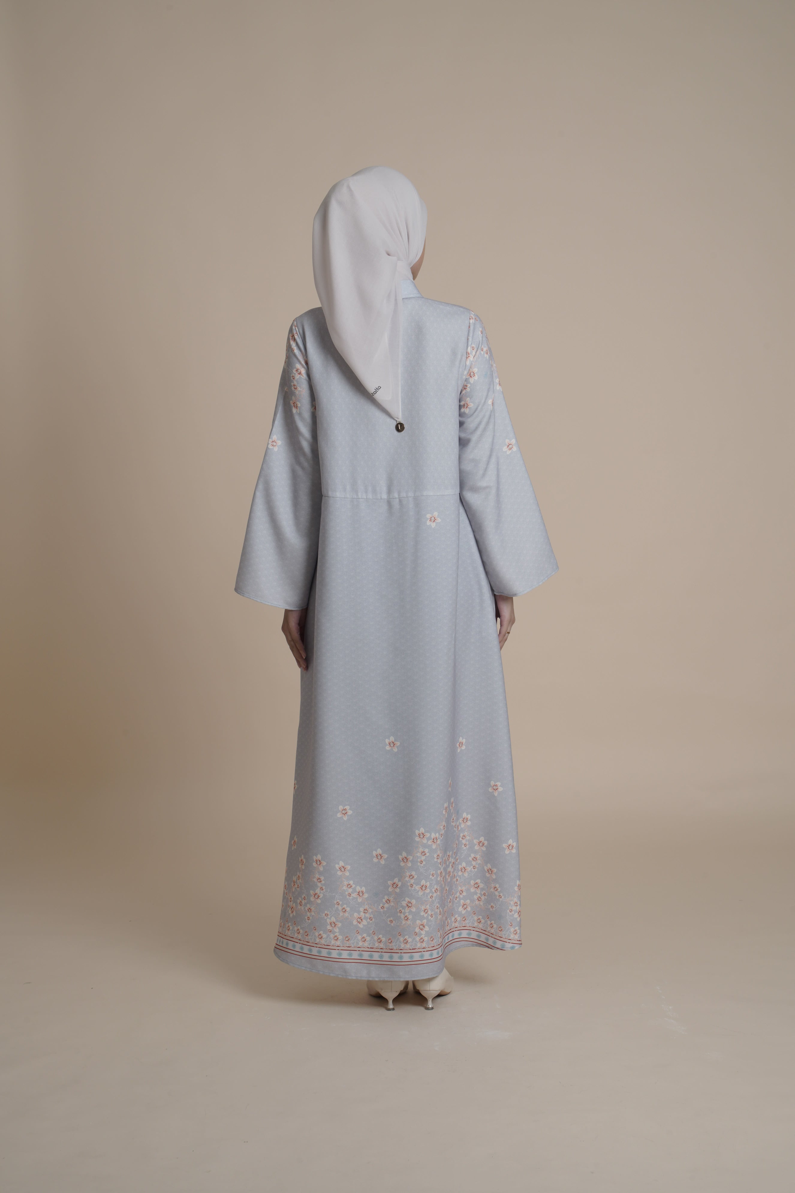 Gamis Kerut Miryam - Cream