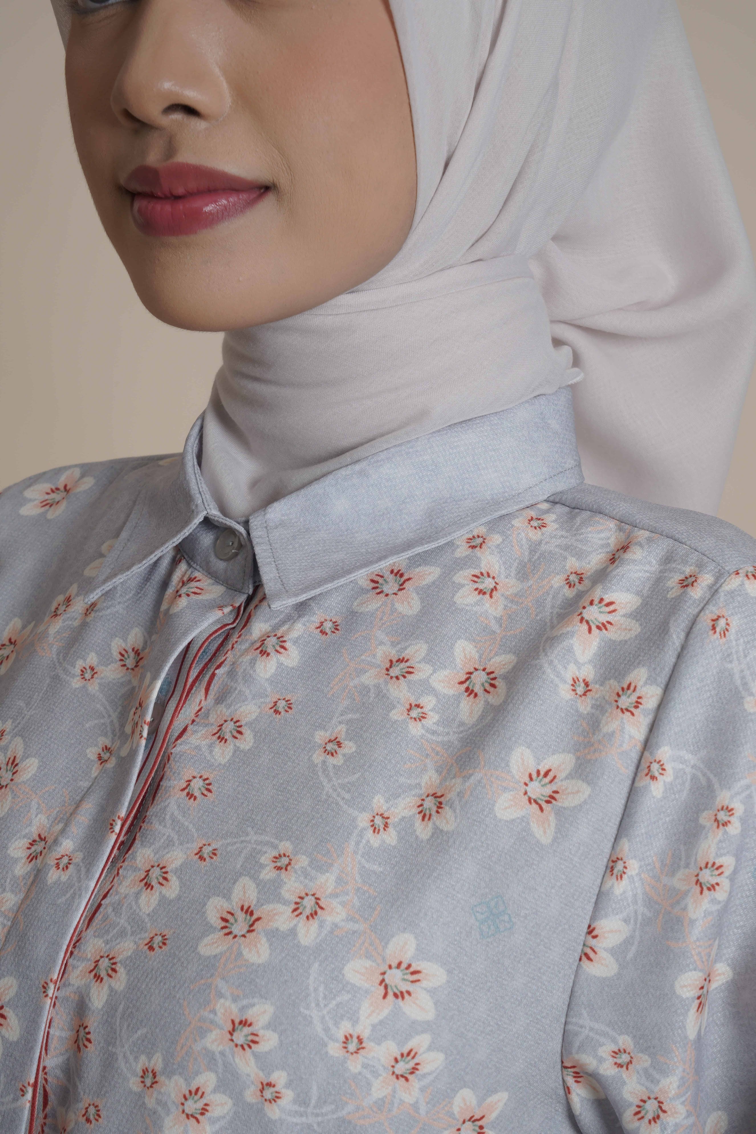 Gamis Kerut Miryam - Cream