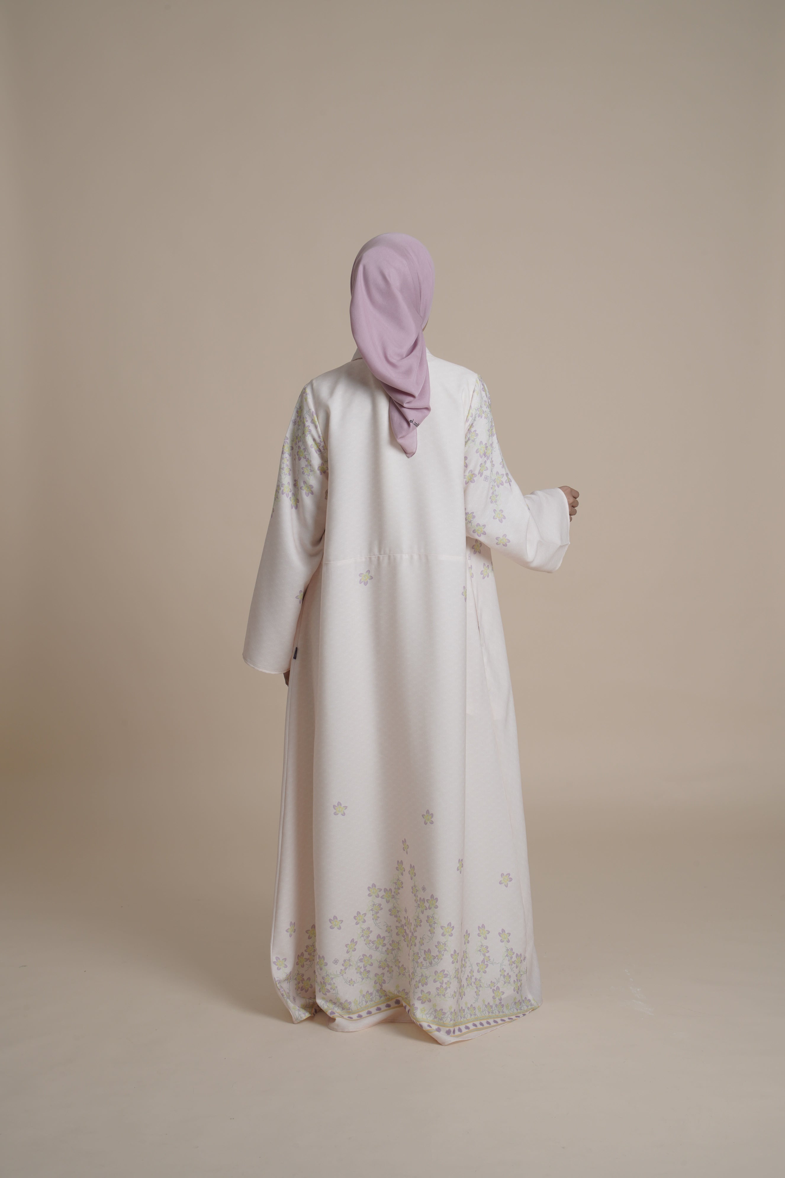 Gamis Kerut Miryam - Cream