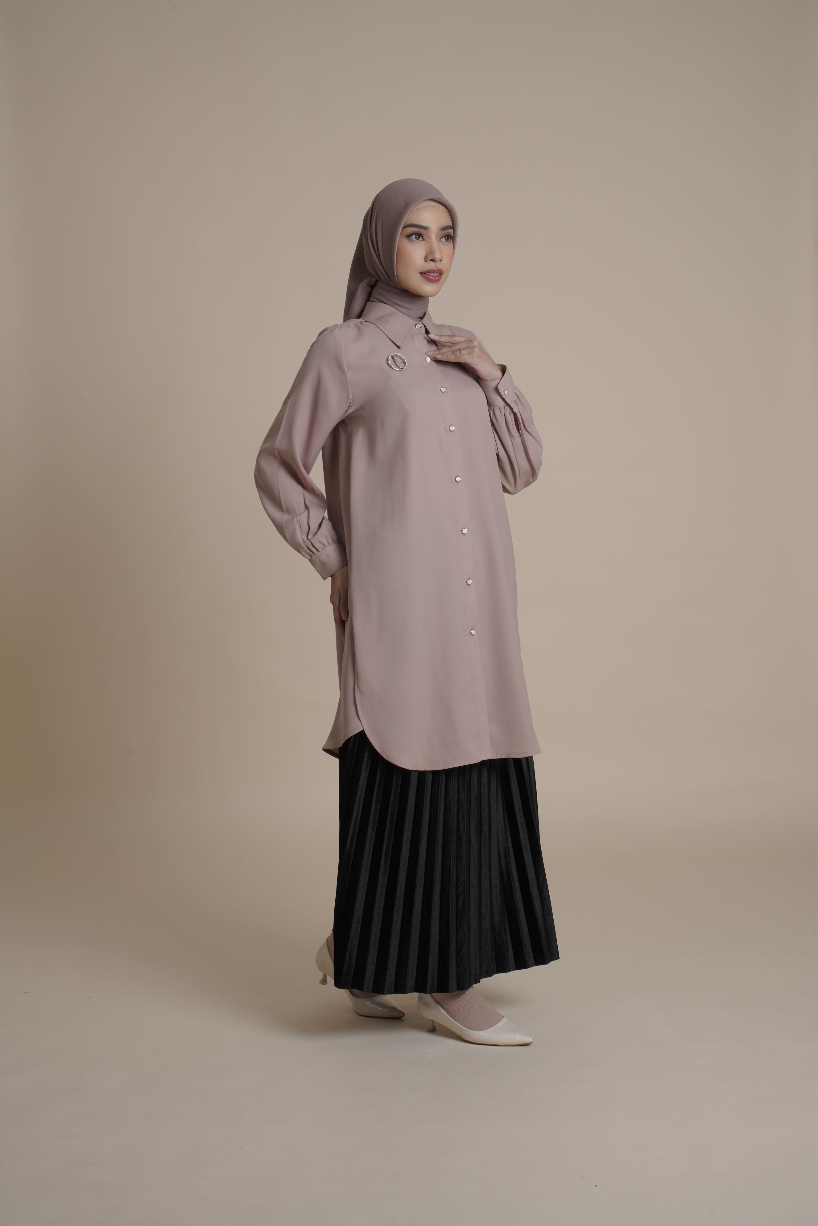 Long Tunik Kancing