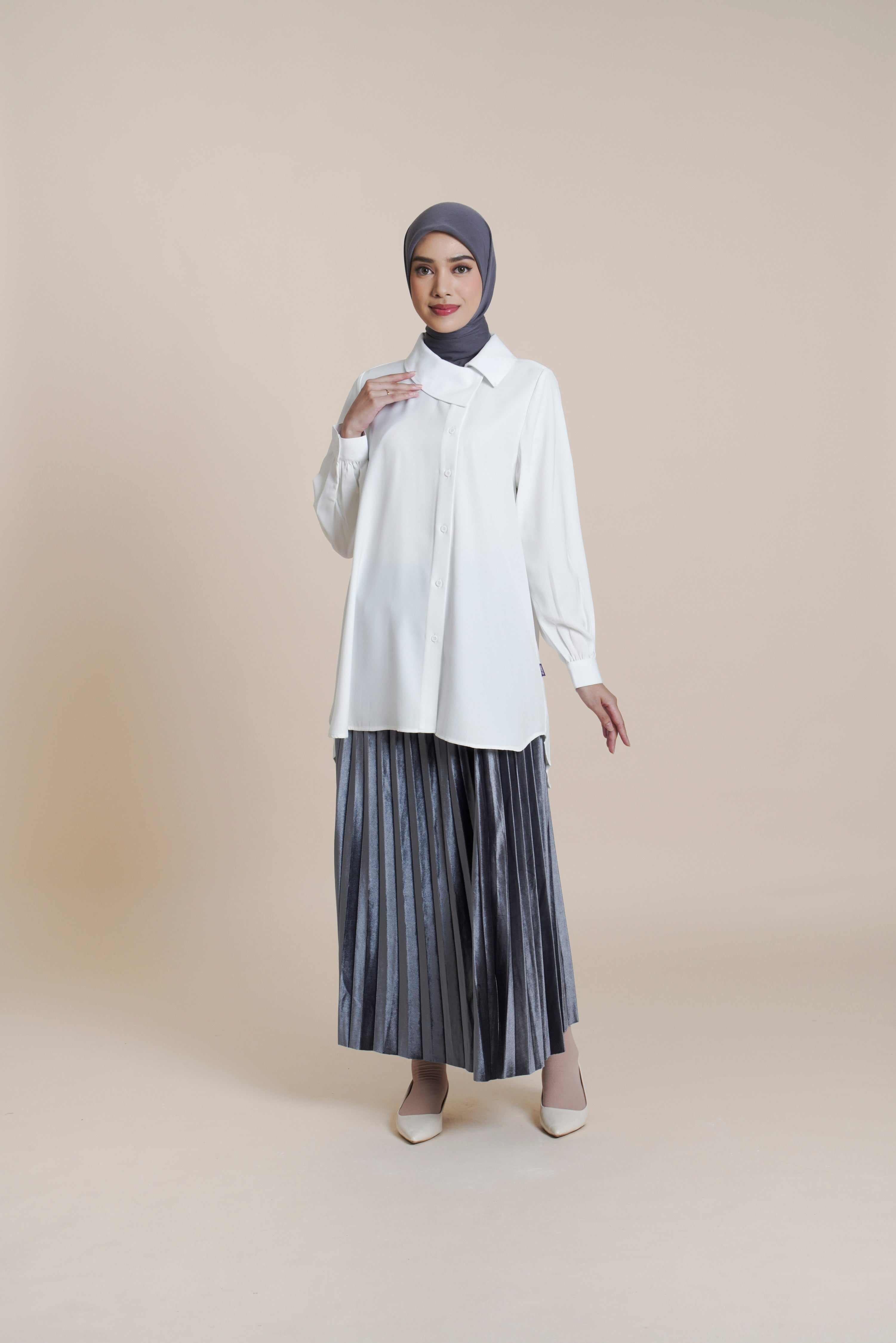 Tunik Kancing Pleats