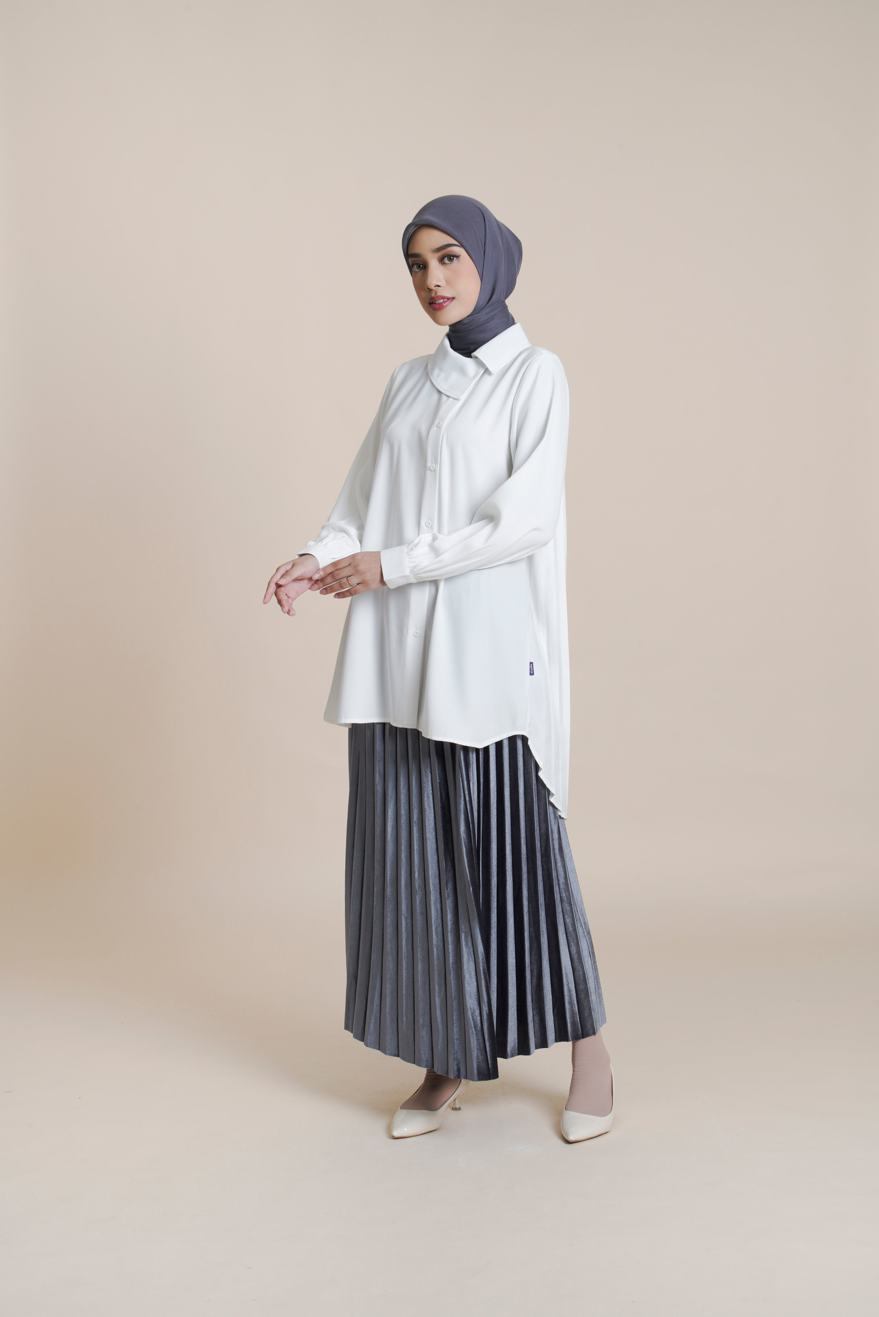 Tunik Kancing Pleats