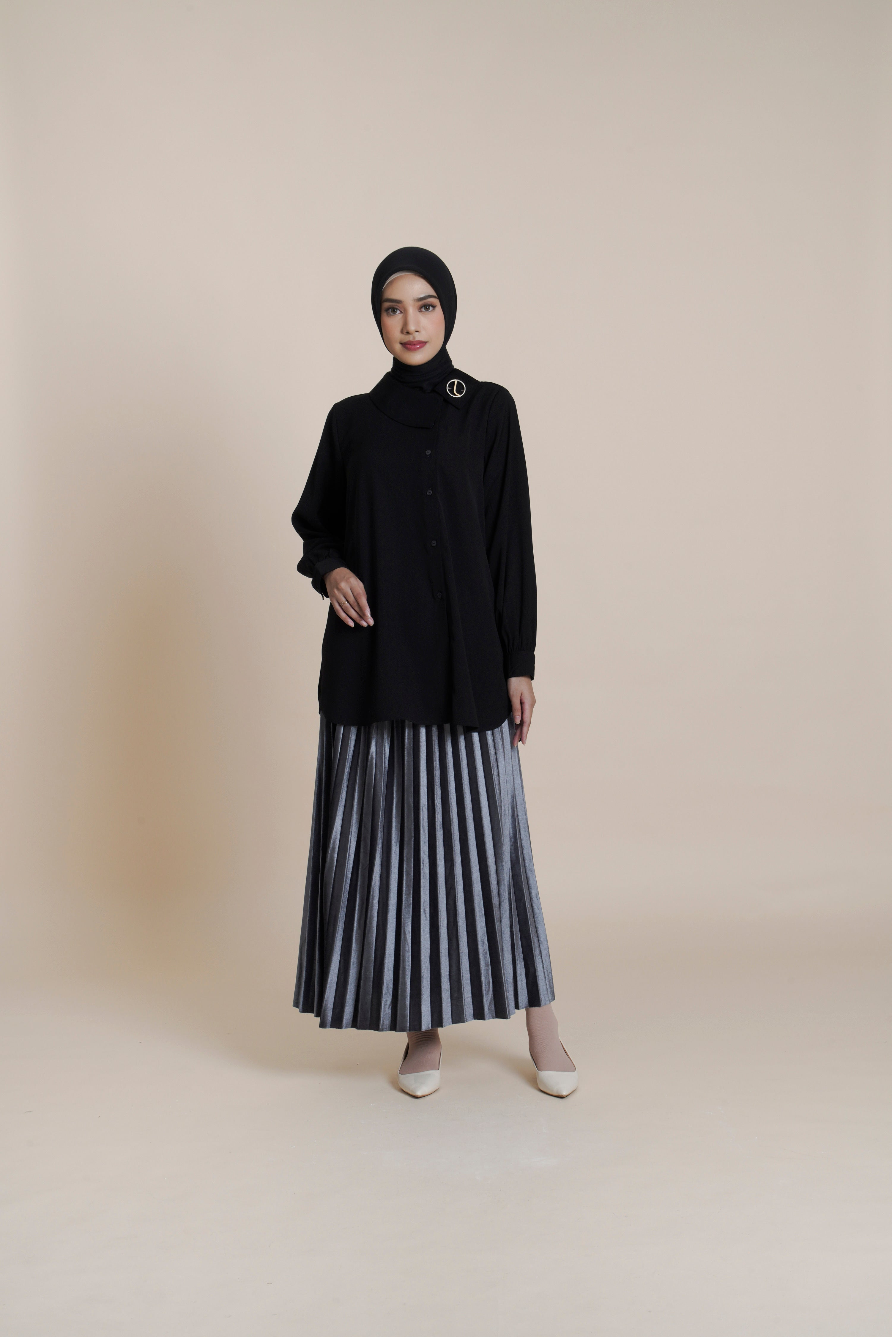 Tunik Kancing Pleats