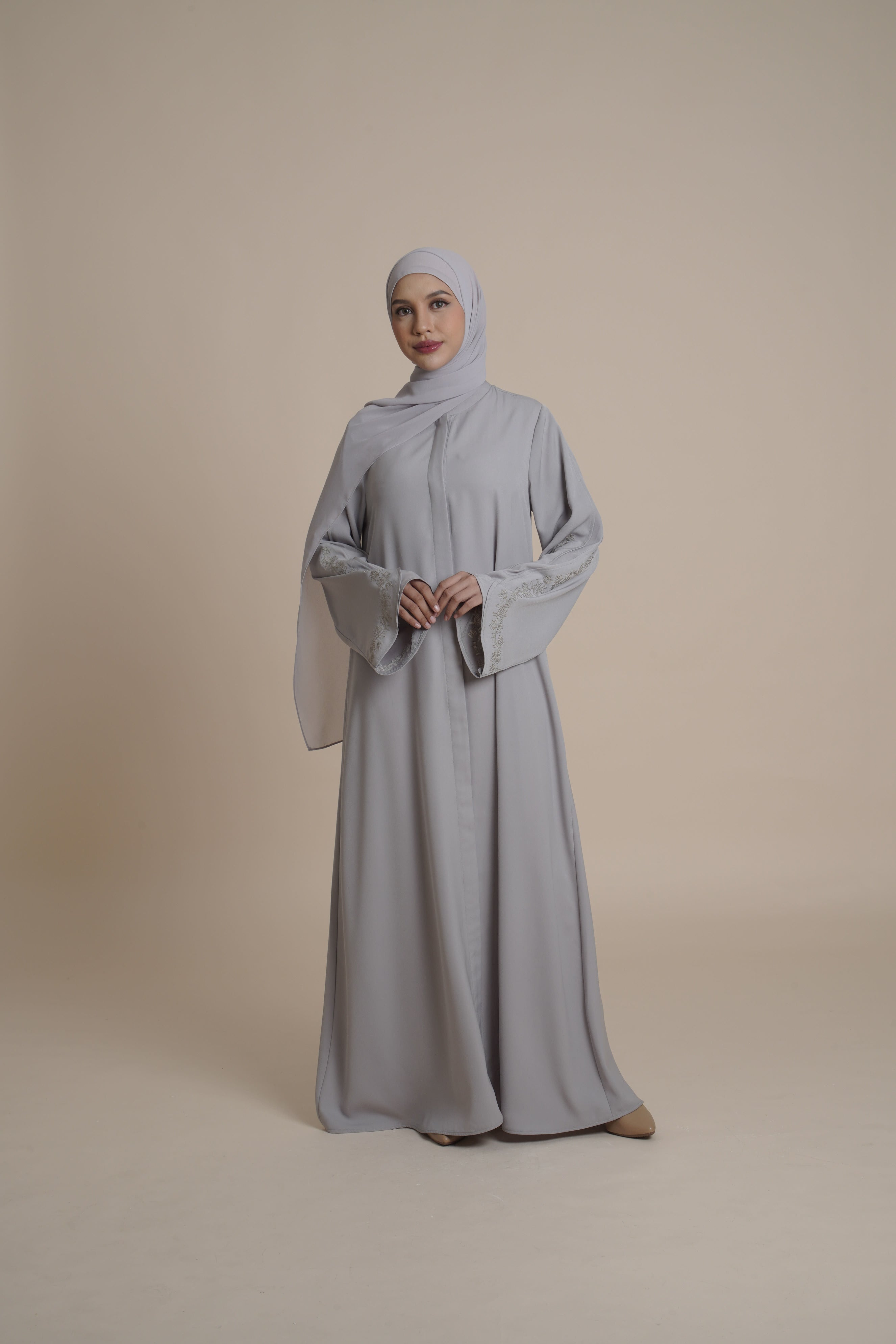 Gamis Plaket Bordir Hajar