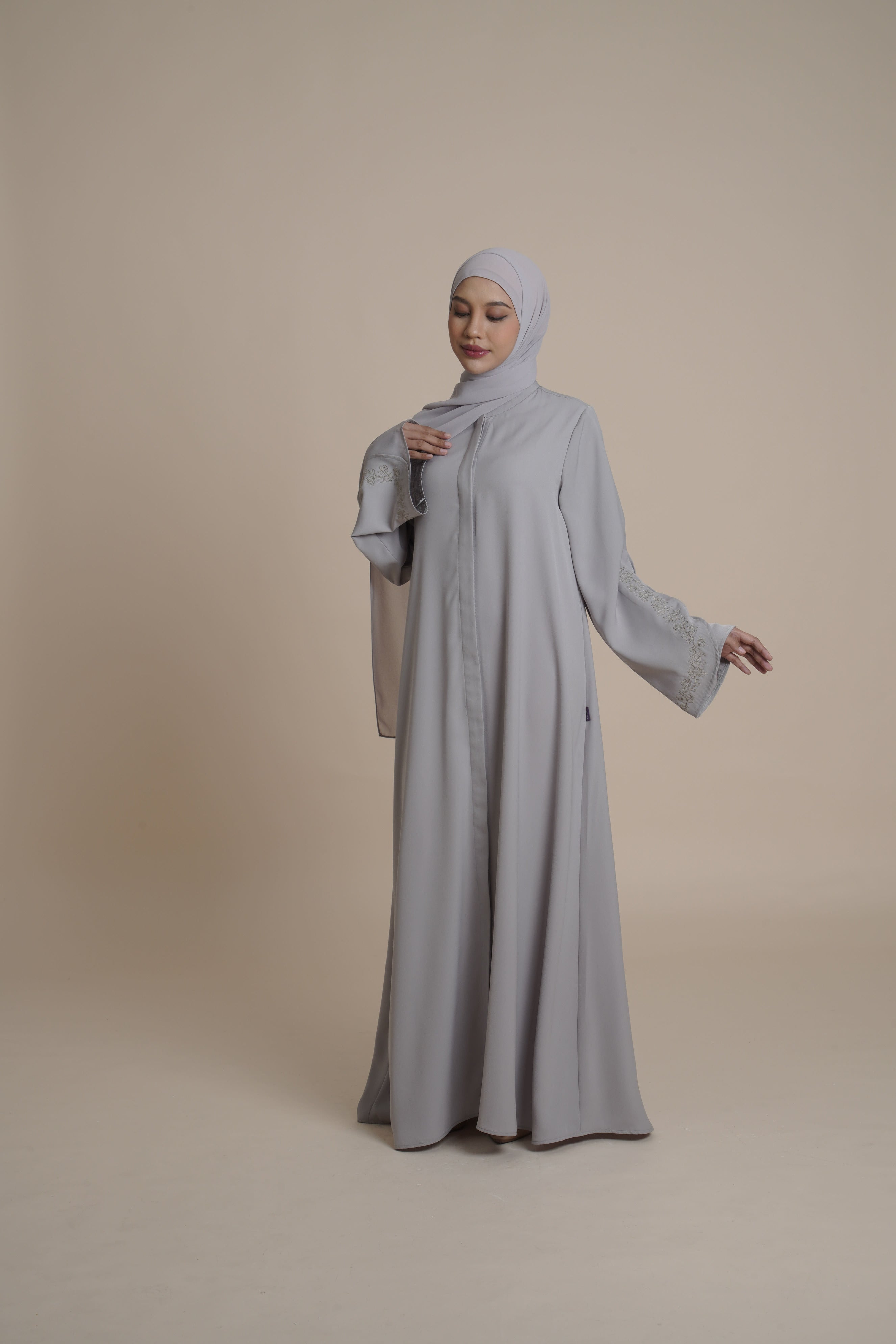 Gamis Plaket Bordir Hajar