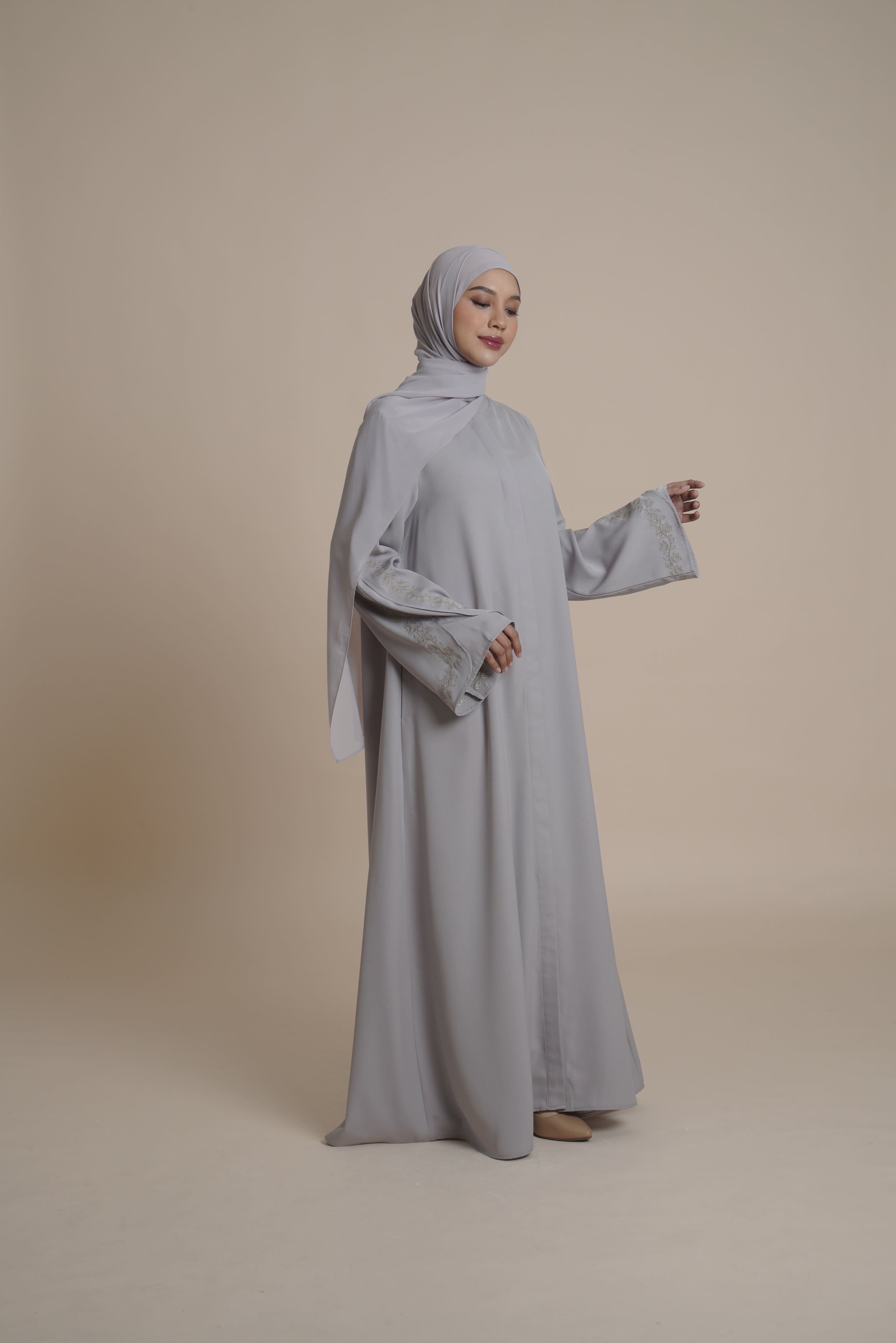 Gamis Plaket Bordir Hajar