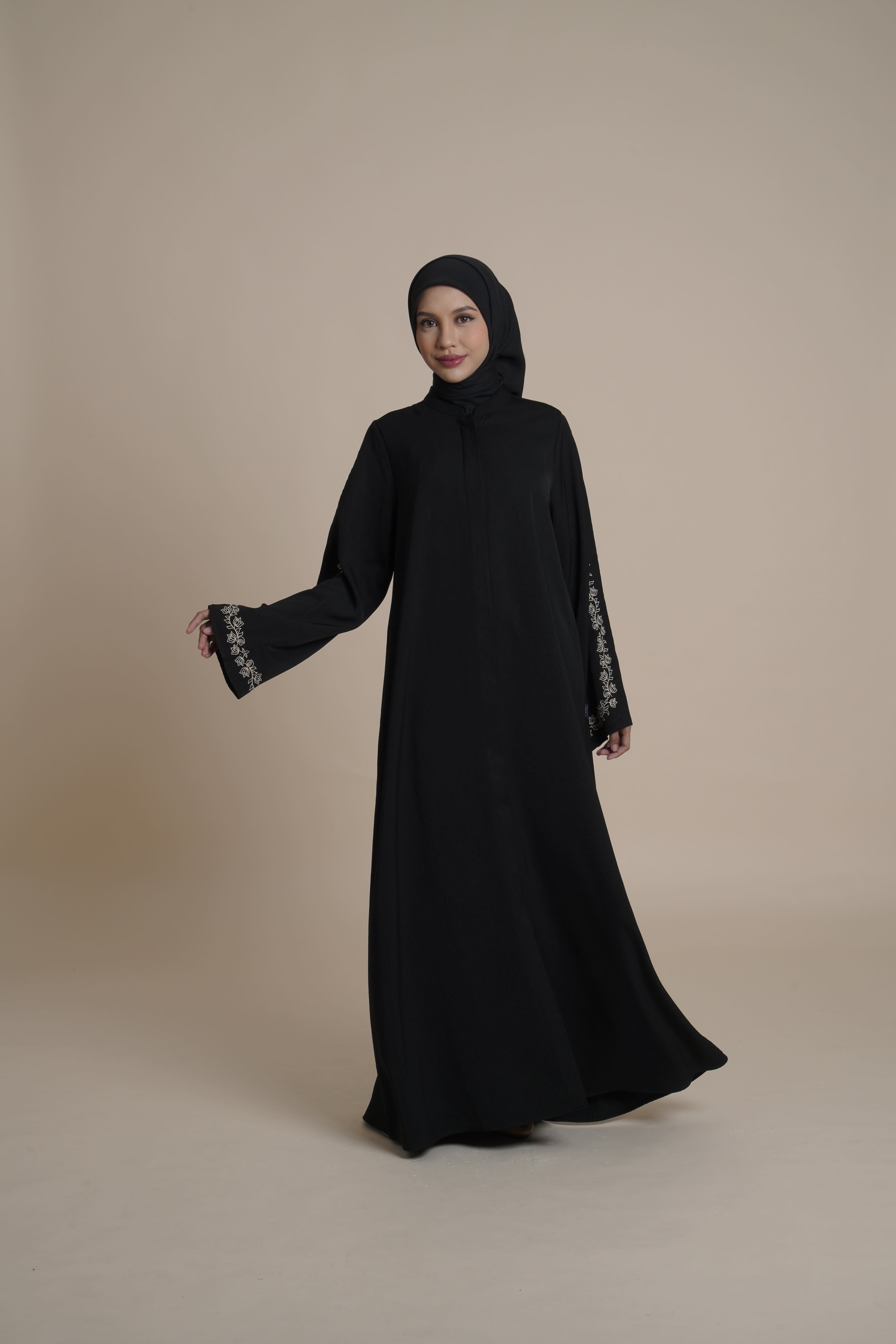 Gamis Plaket Bordir Hajar