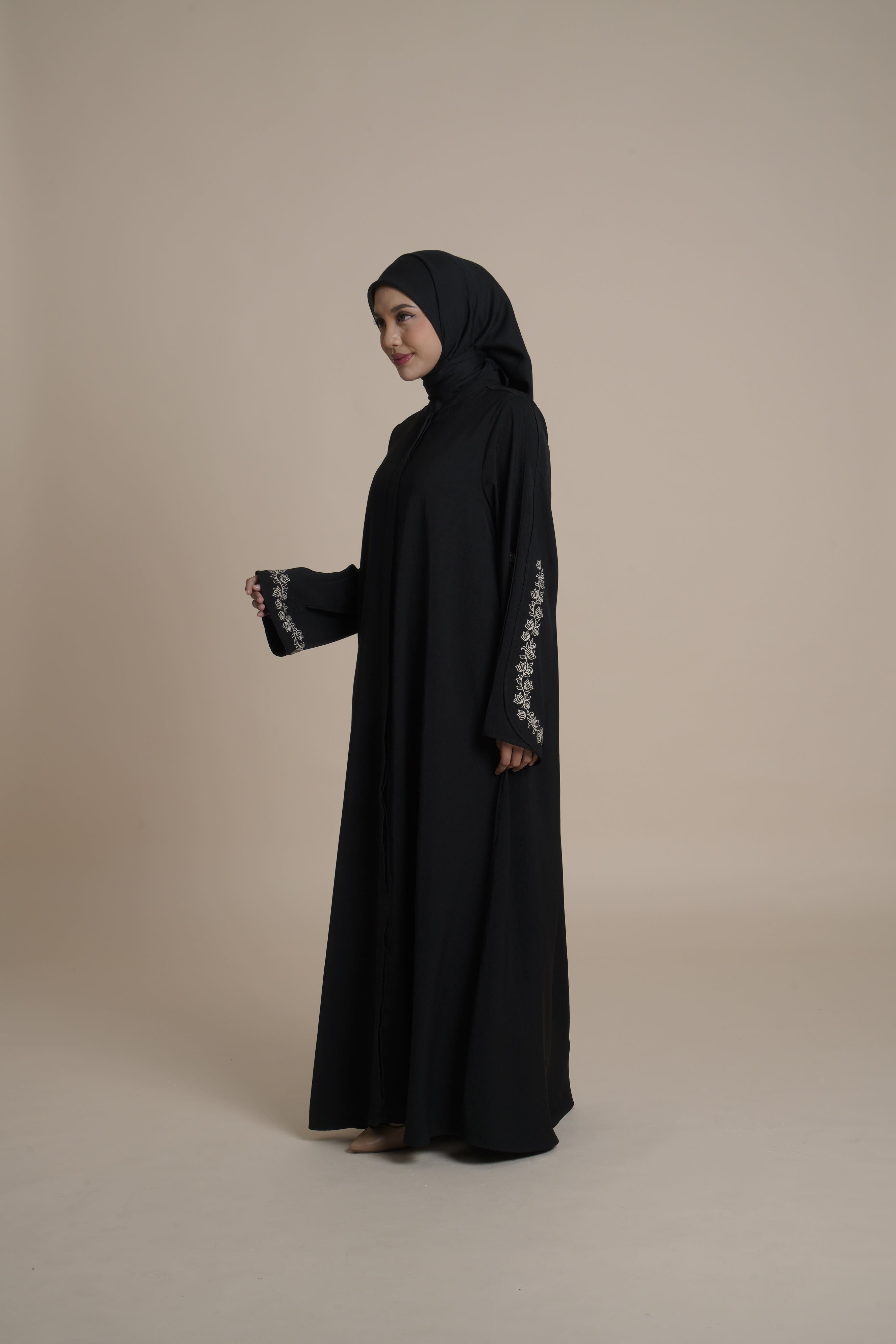 Gamis Plaket Bordir Hajar