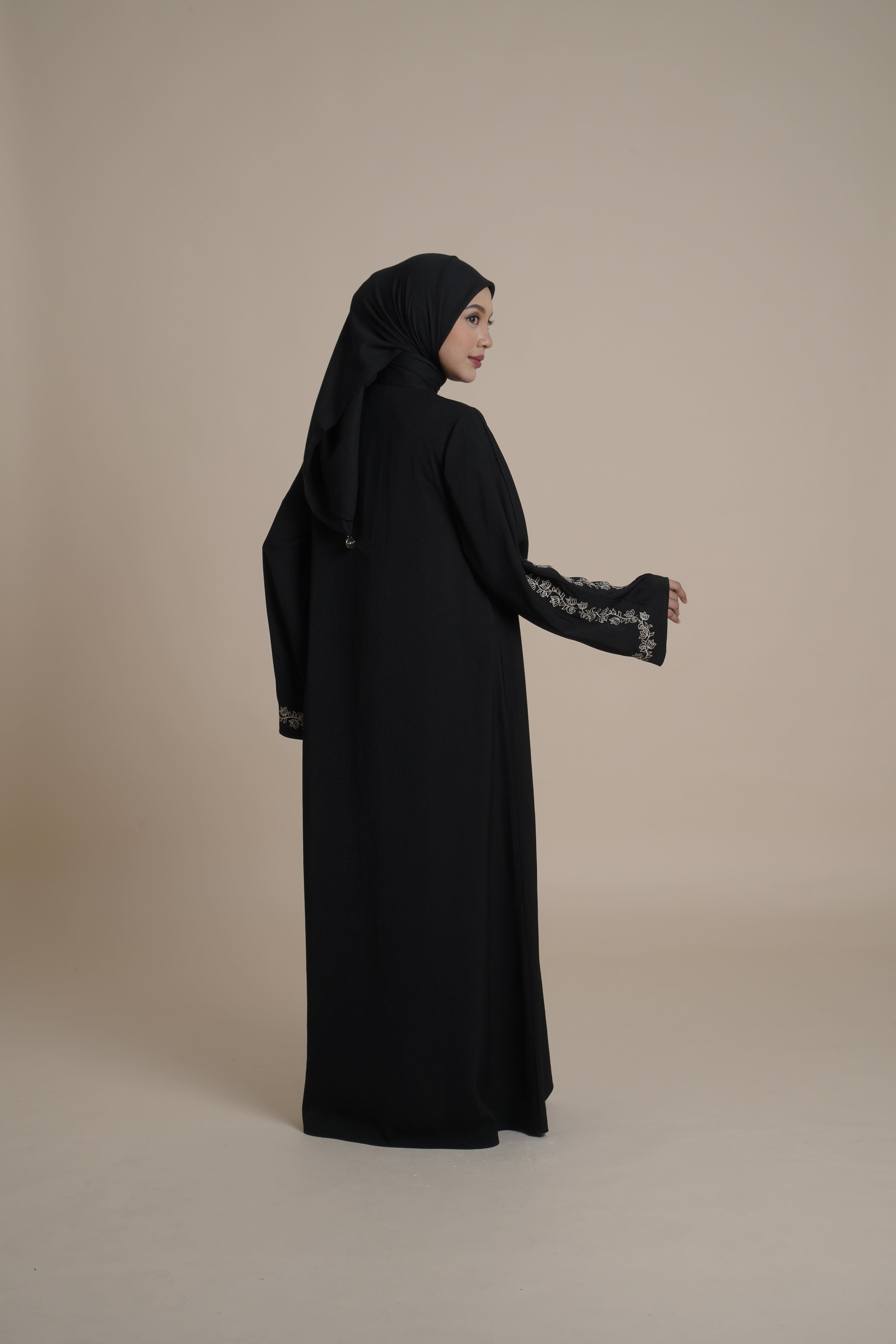 Gamis Plaket Bordir Hajar