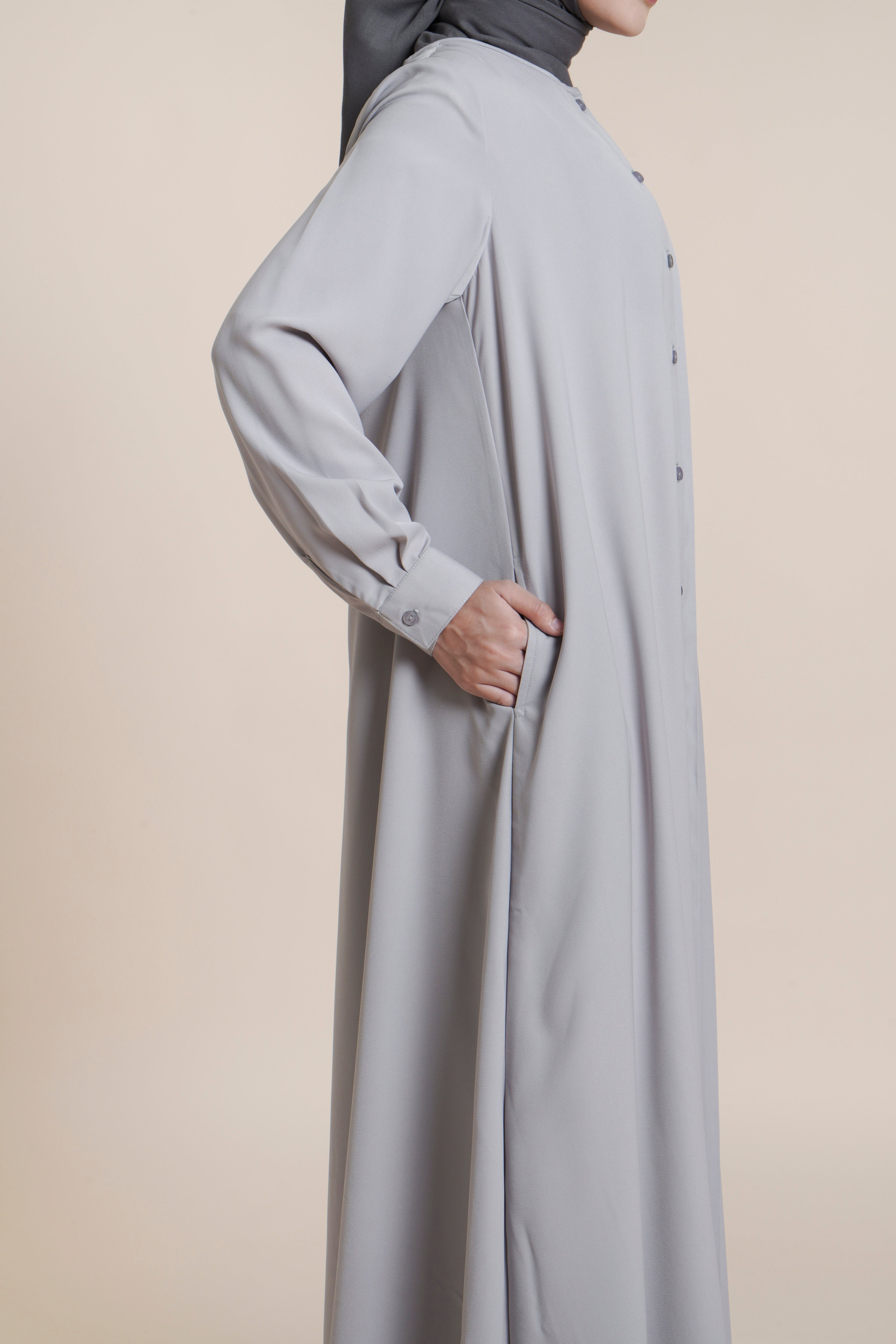 Gamis Kancing Pleats