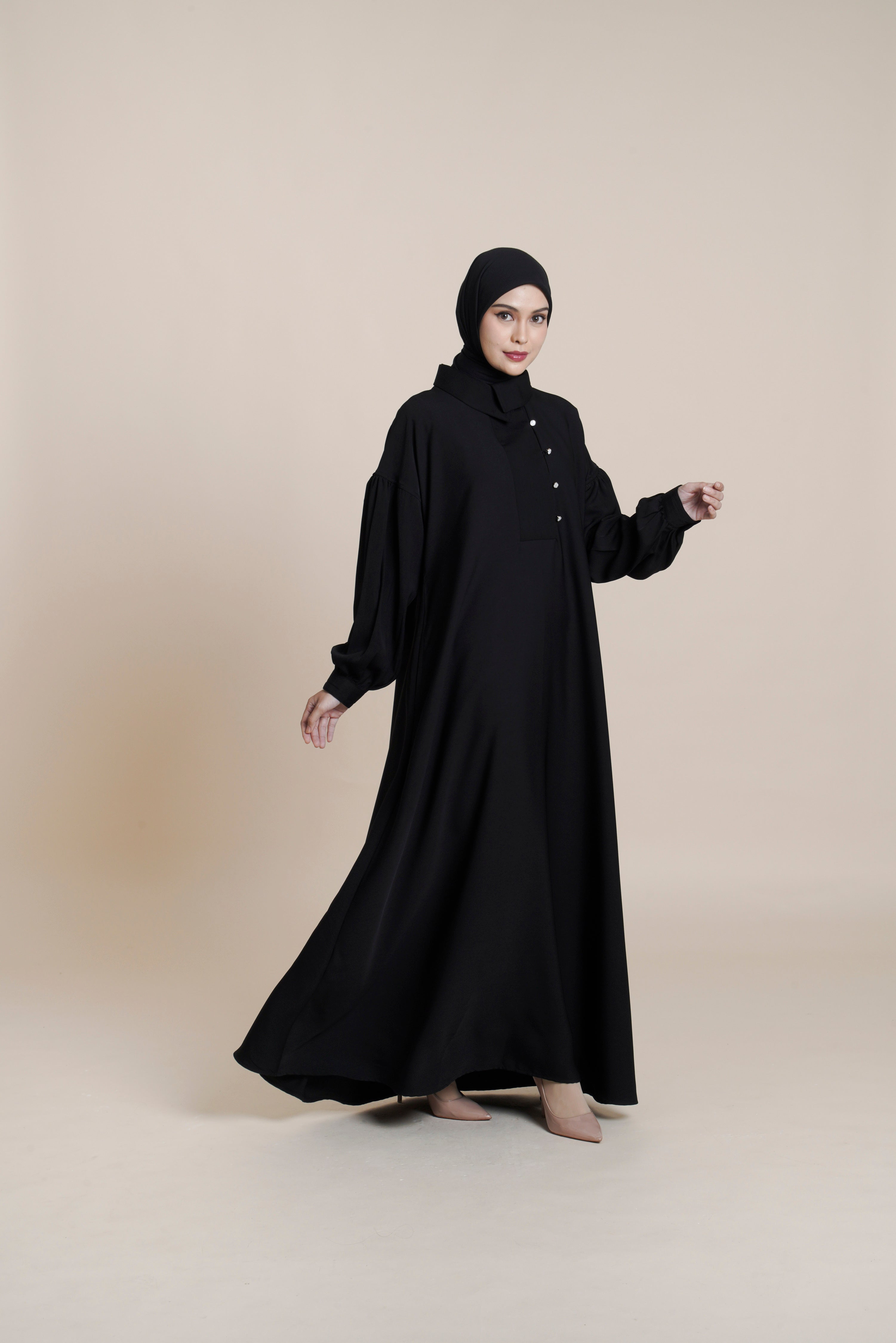 Gamis Kancing Pleats