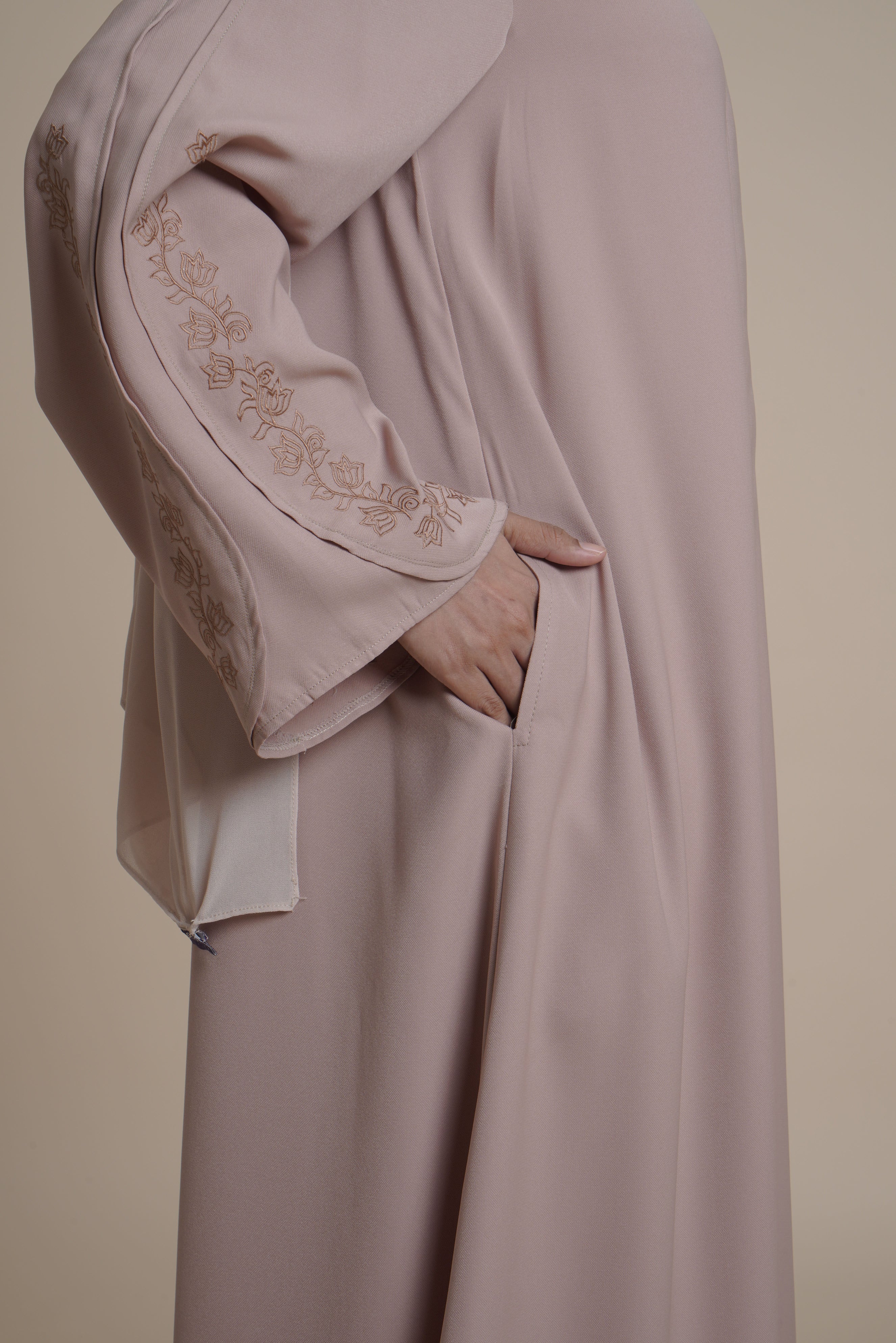 Gamis Plaket Bordir Hajar