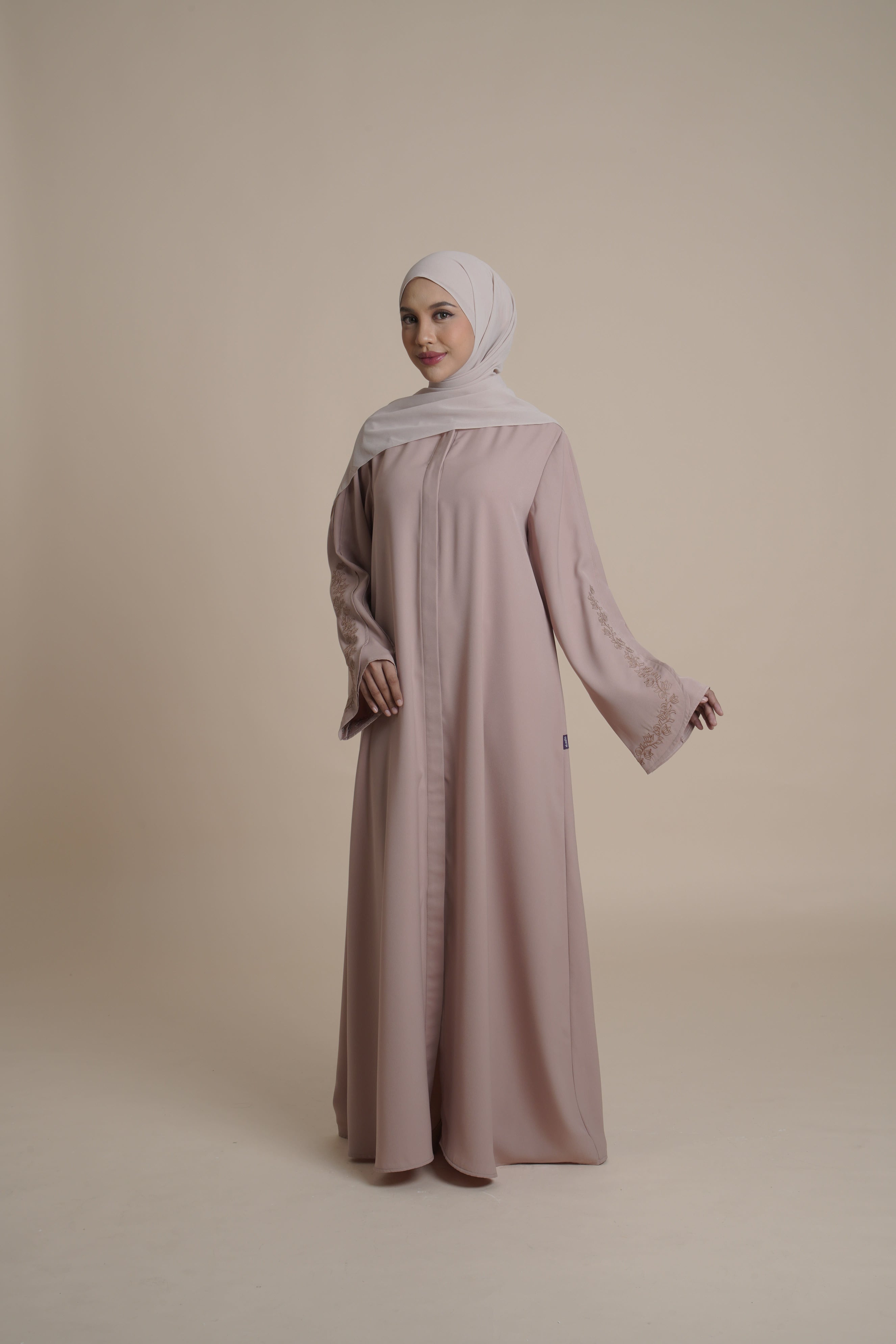 Gamis Plaket Bordir Hajar