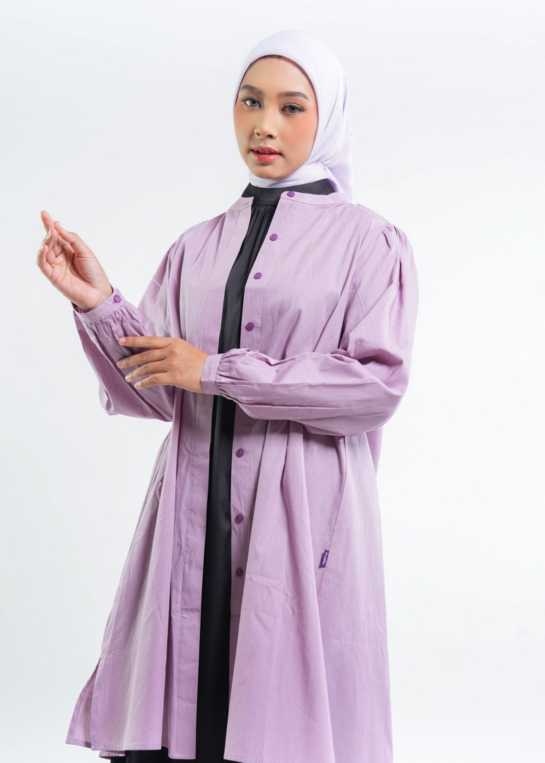 Long Tunik Katun Puff