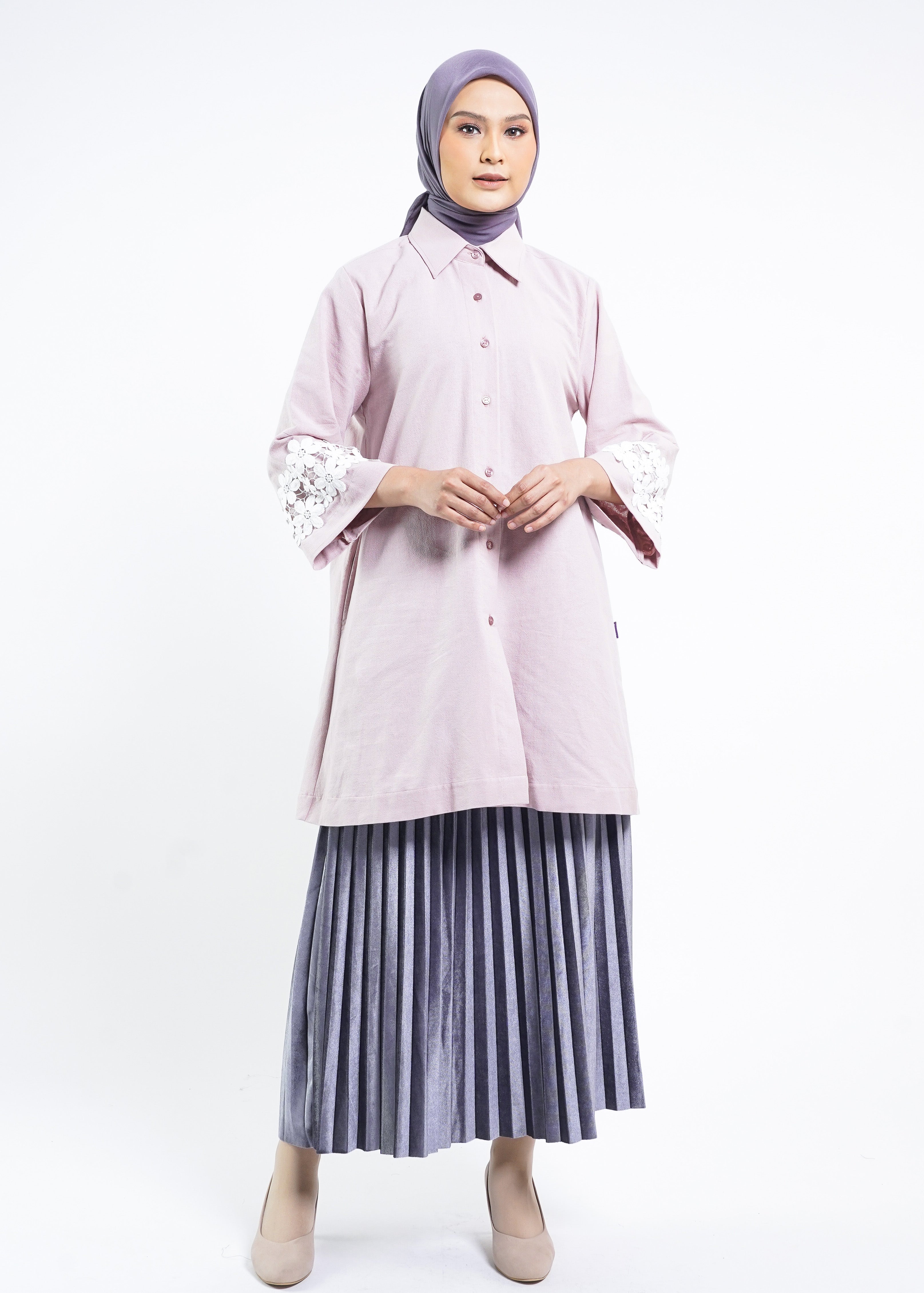 Tunik Linen Renda Al-Bukhari