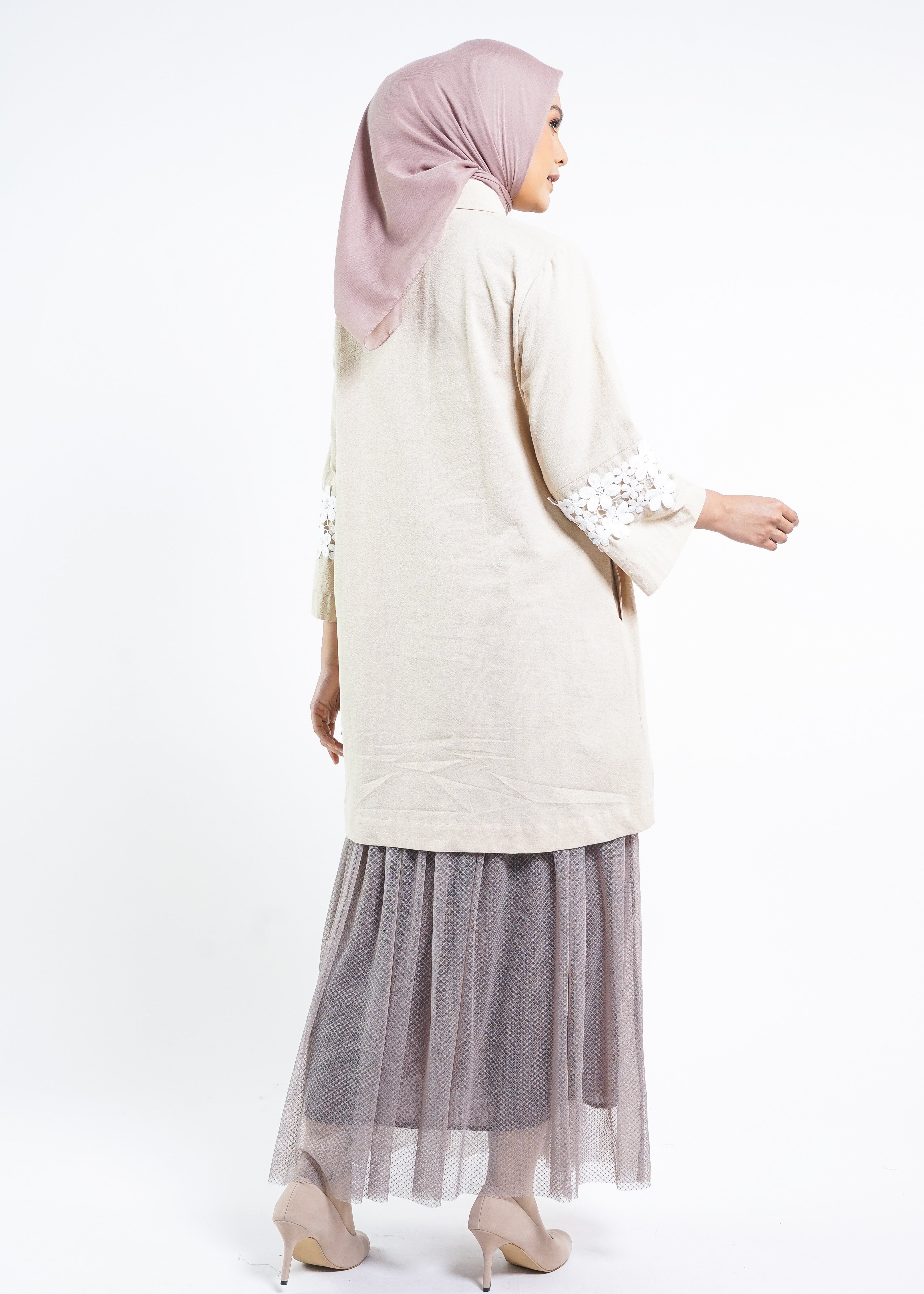 Tunik Linen Renda Al-Bukhari