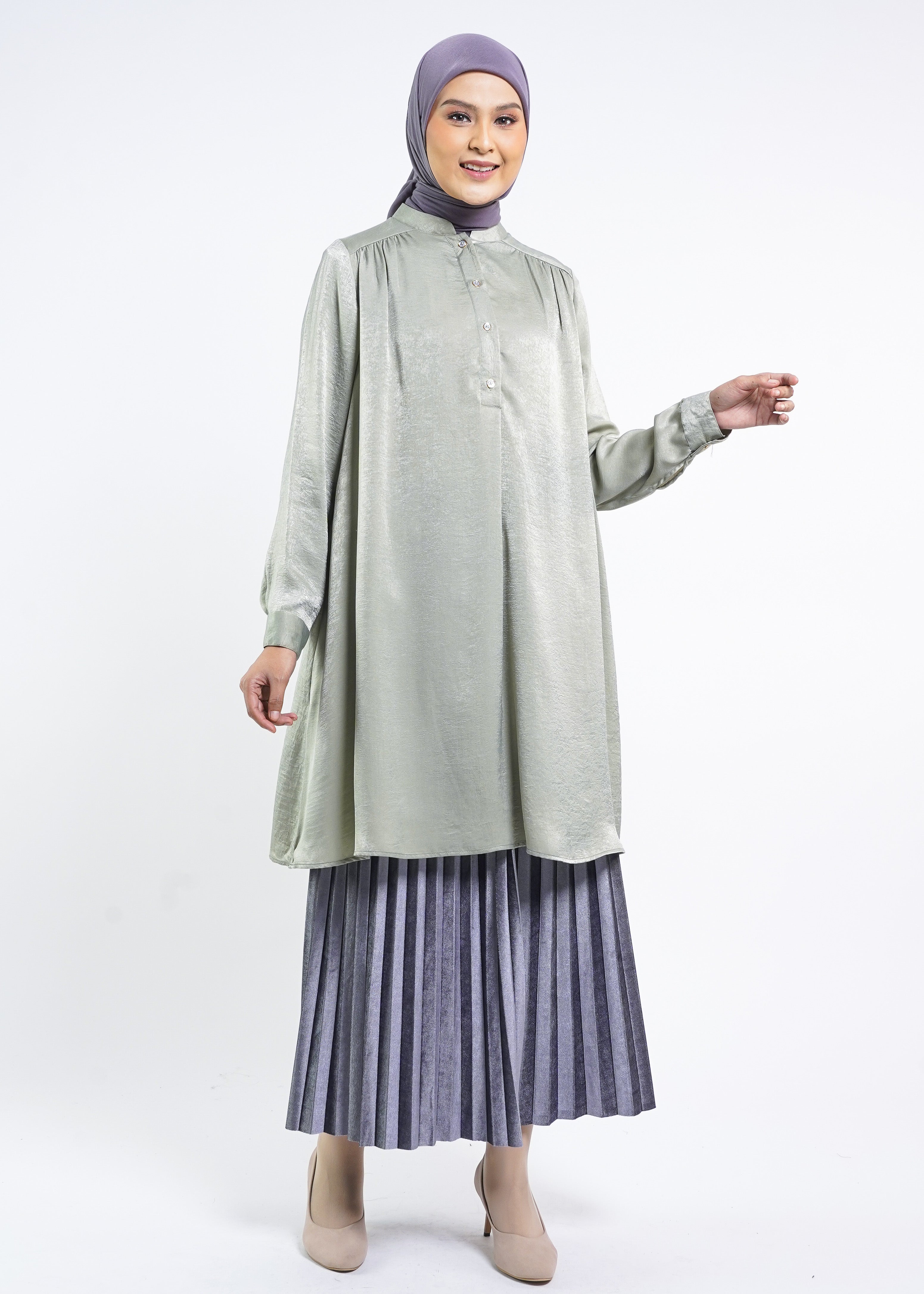 Long Tunik Shimmer Al - Khawarizmi