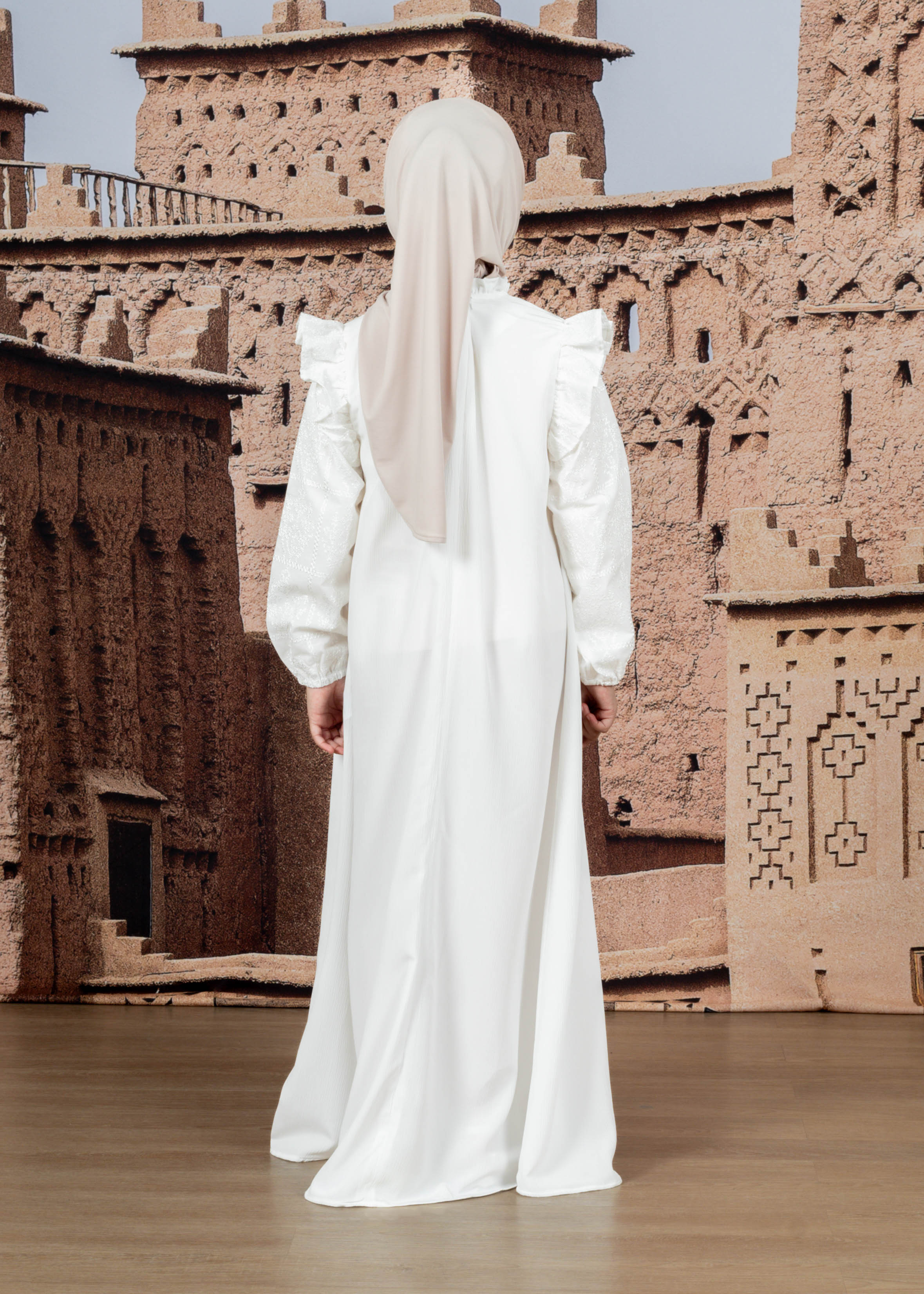 Gamis Anak Cotton Embroiderry