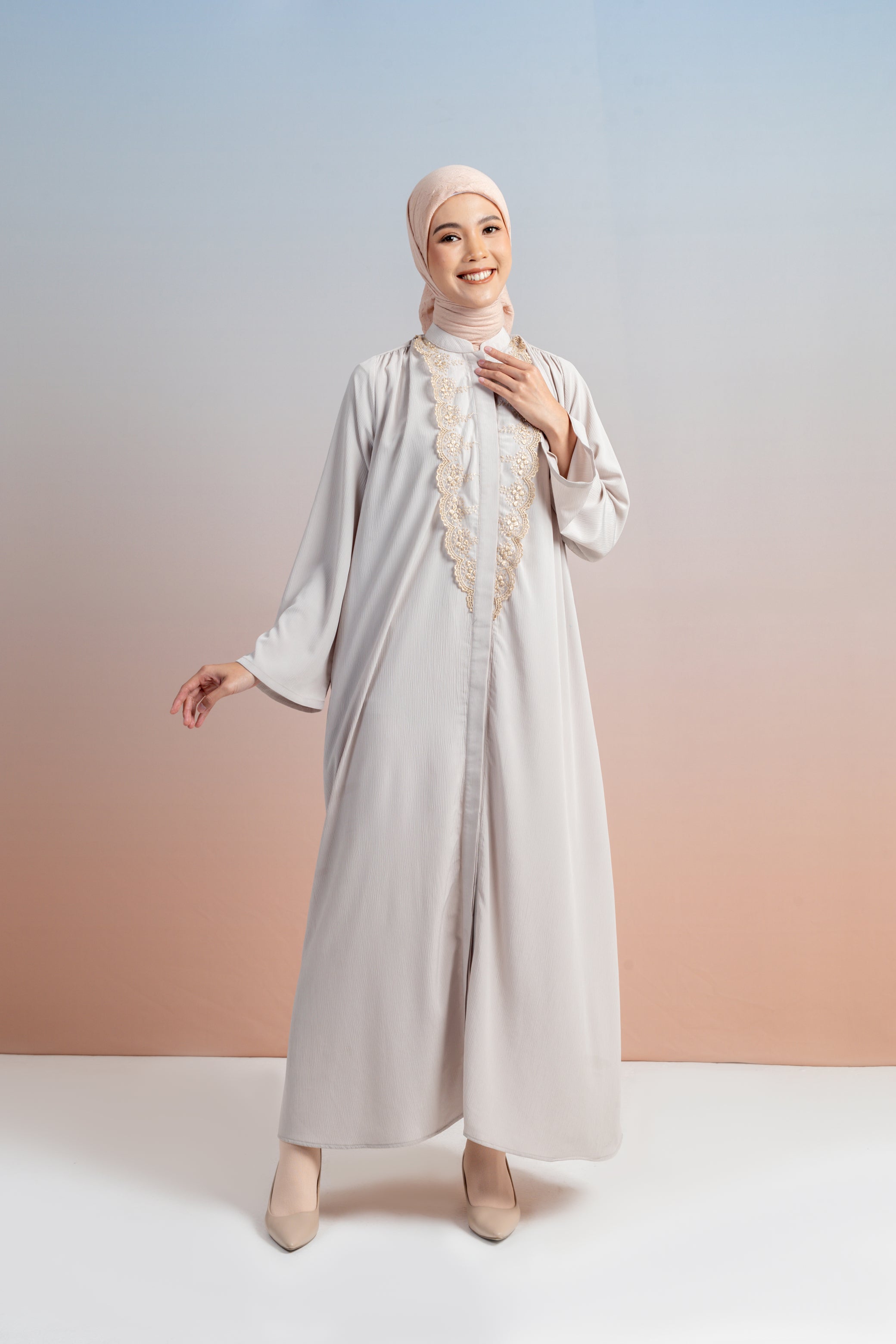 Abaya Mecca Lace