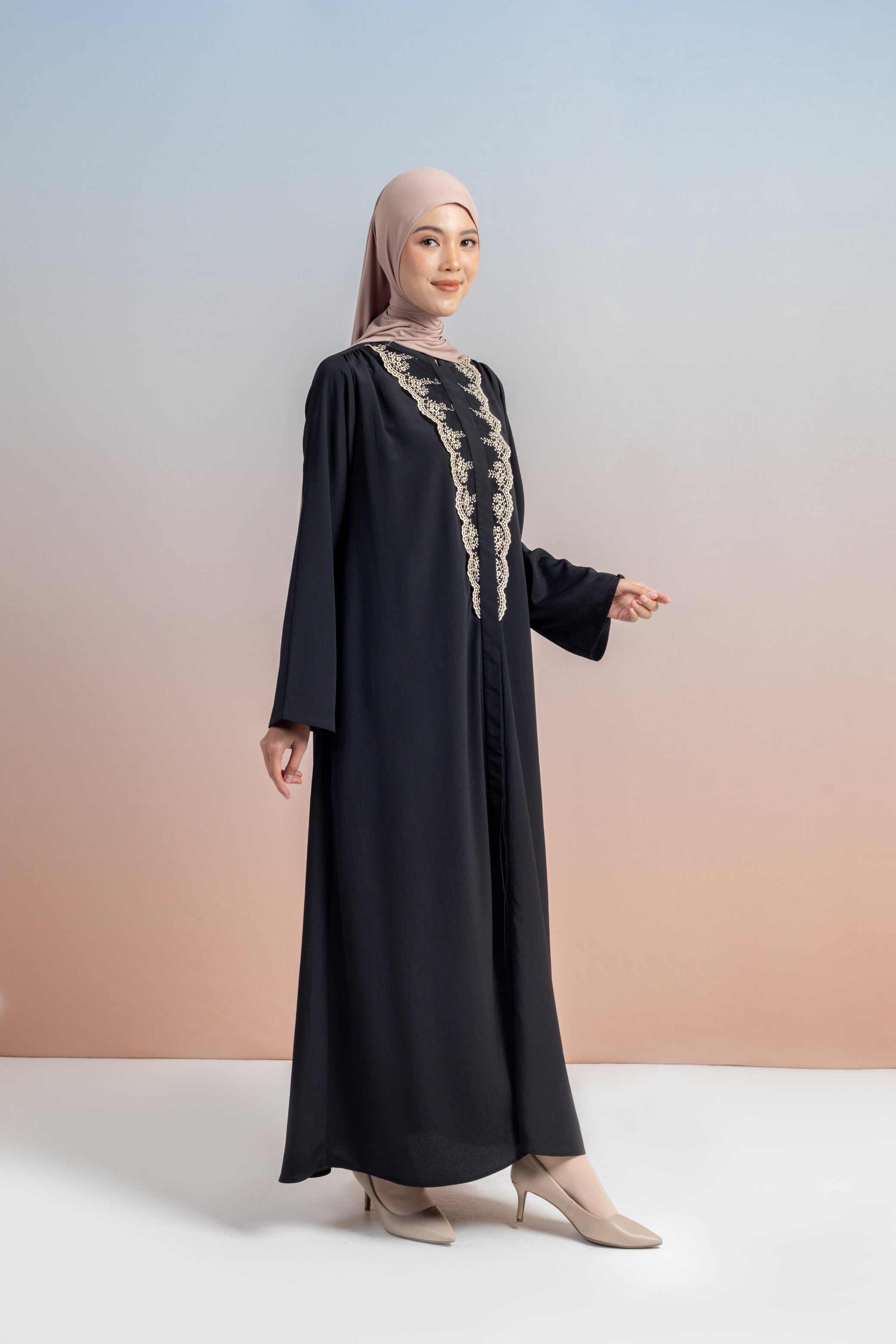 Abaya Mecca Lace