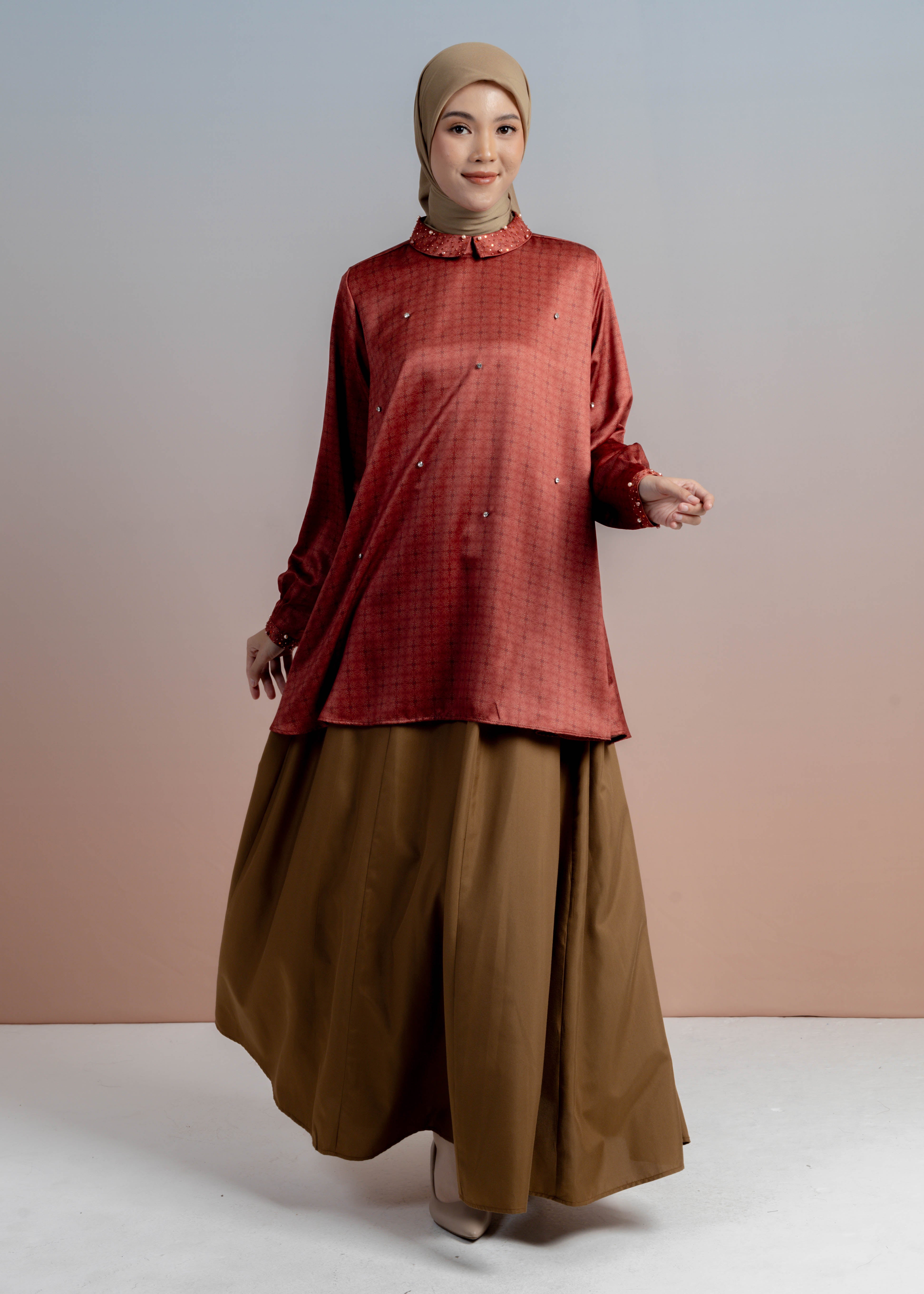 Tunik Beads Satin Marrakesh