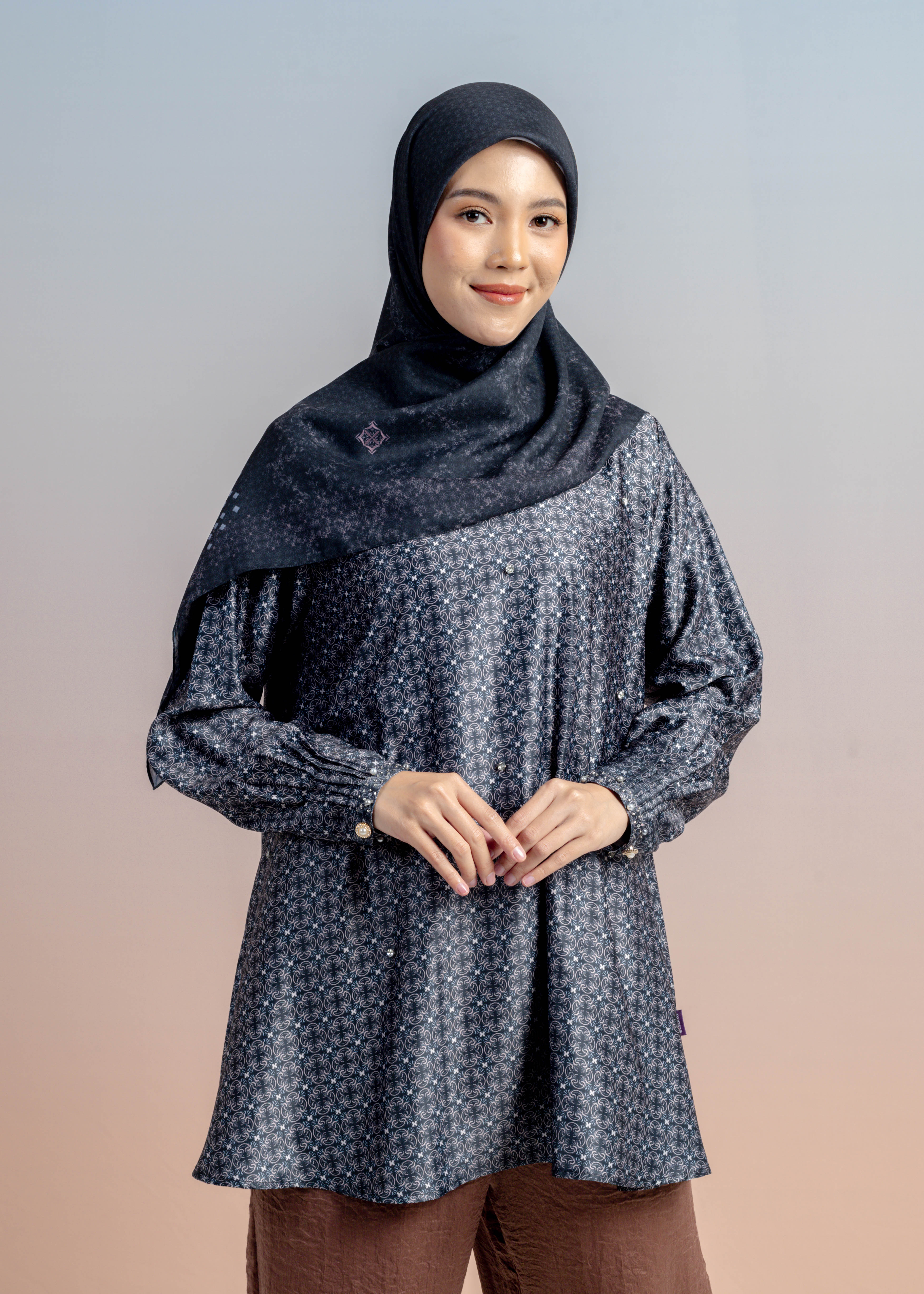 Tunik Beads Satin Marrakesh