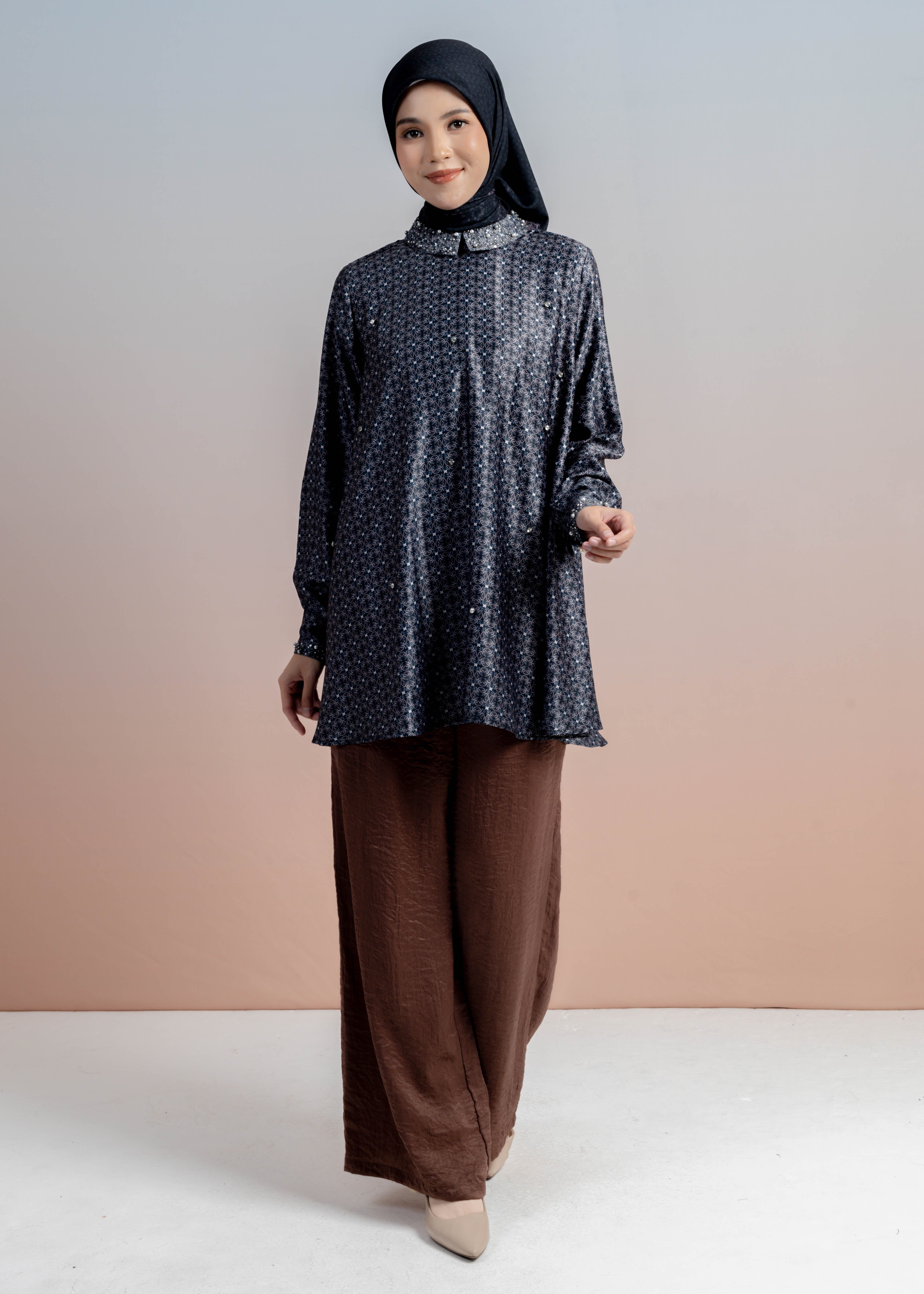 Tunik Beads Satin Marrakesh