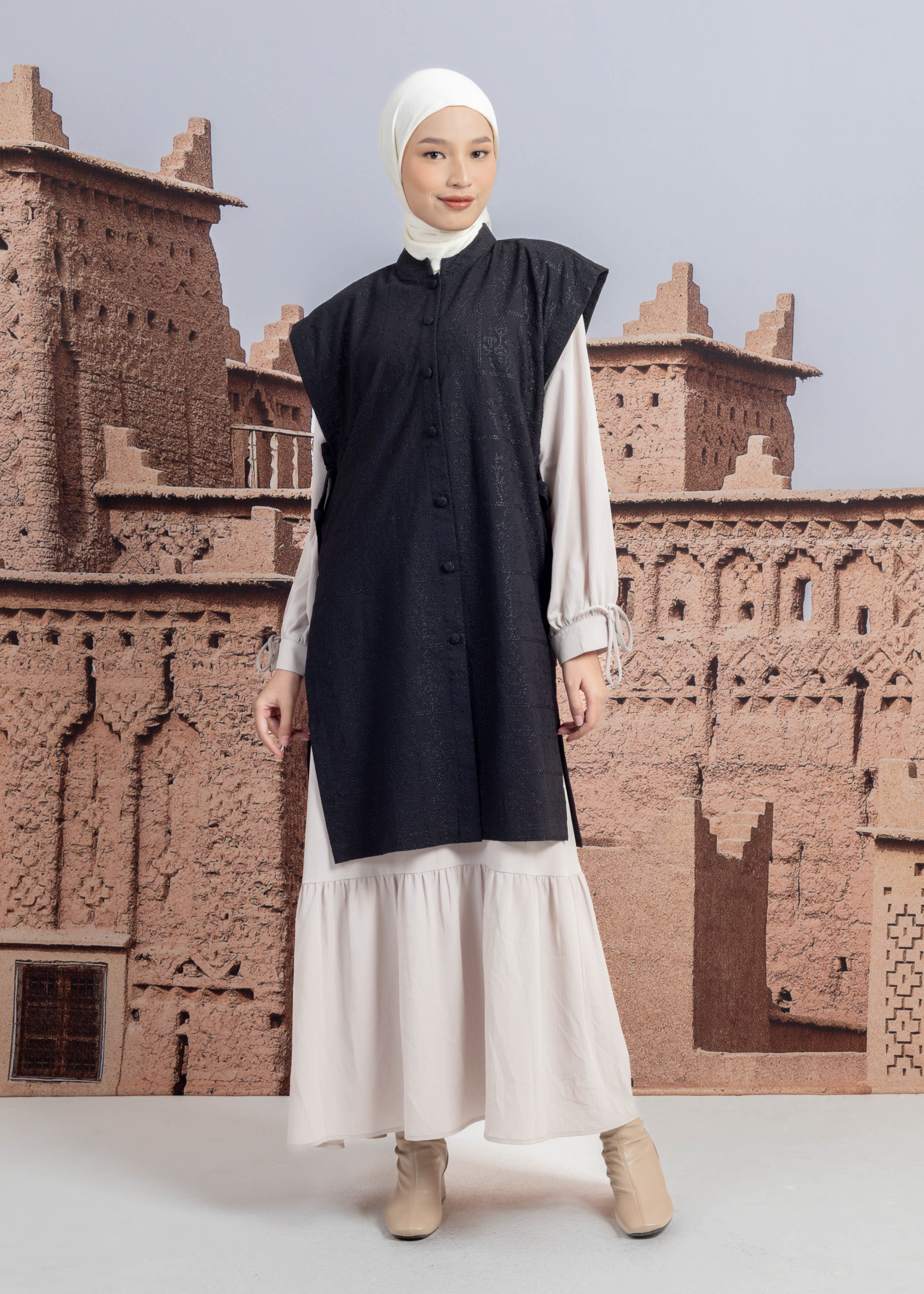 Vest Cotton Embroiderry