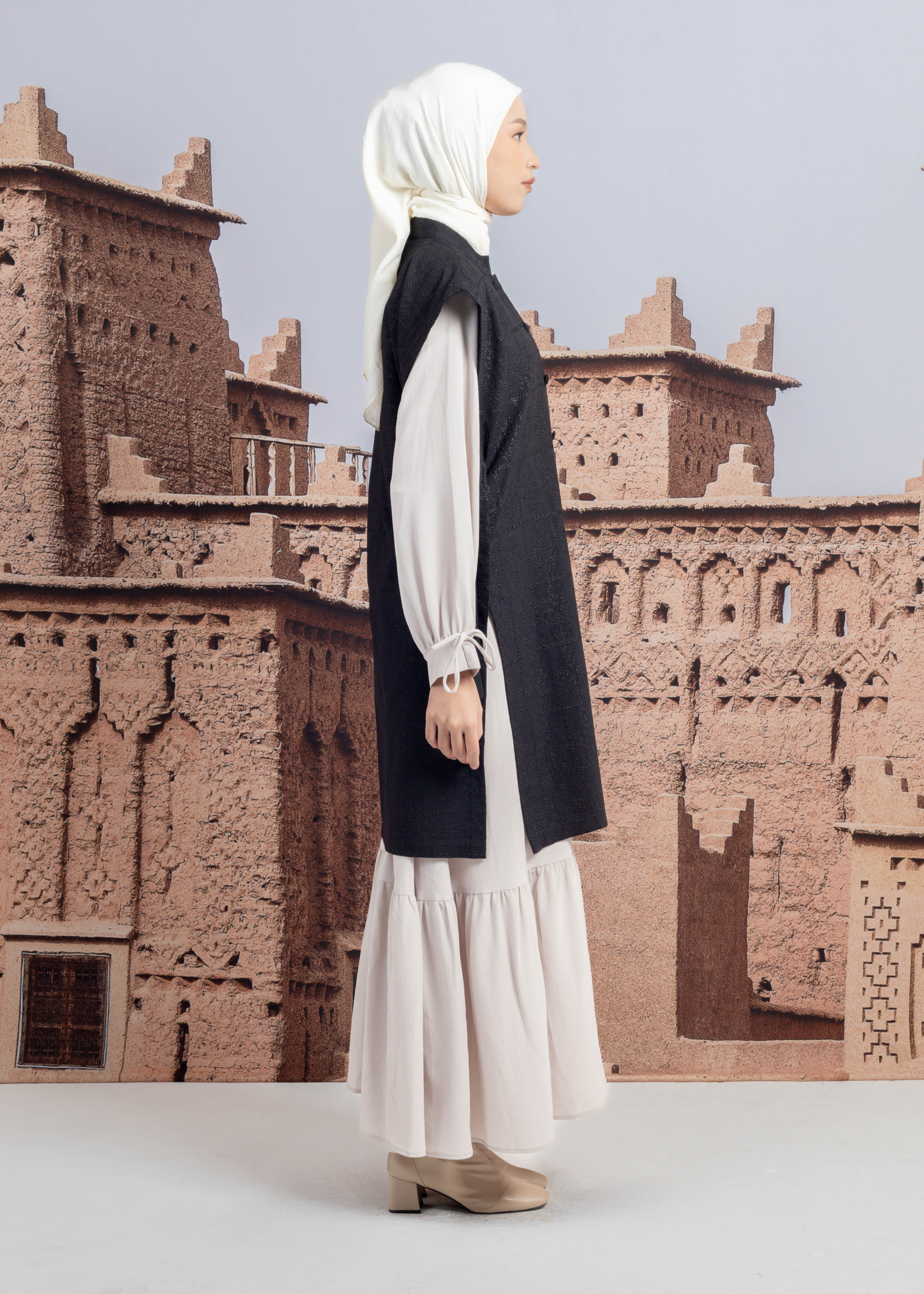 Vest Cotton Embroiderry