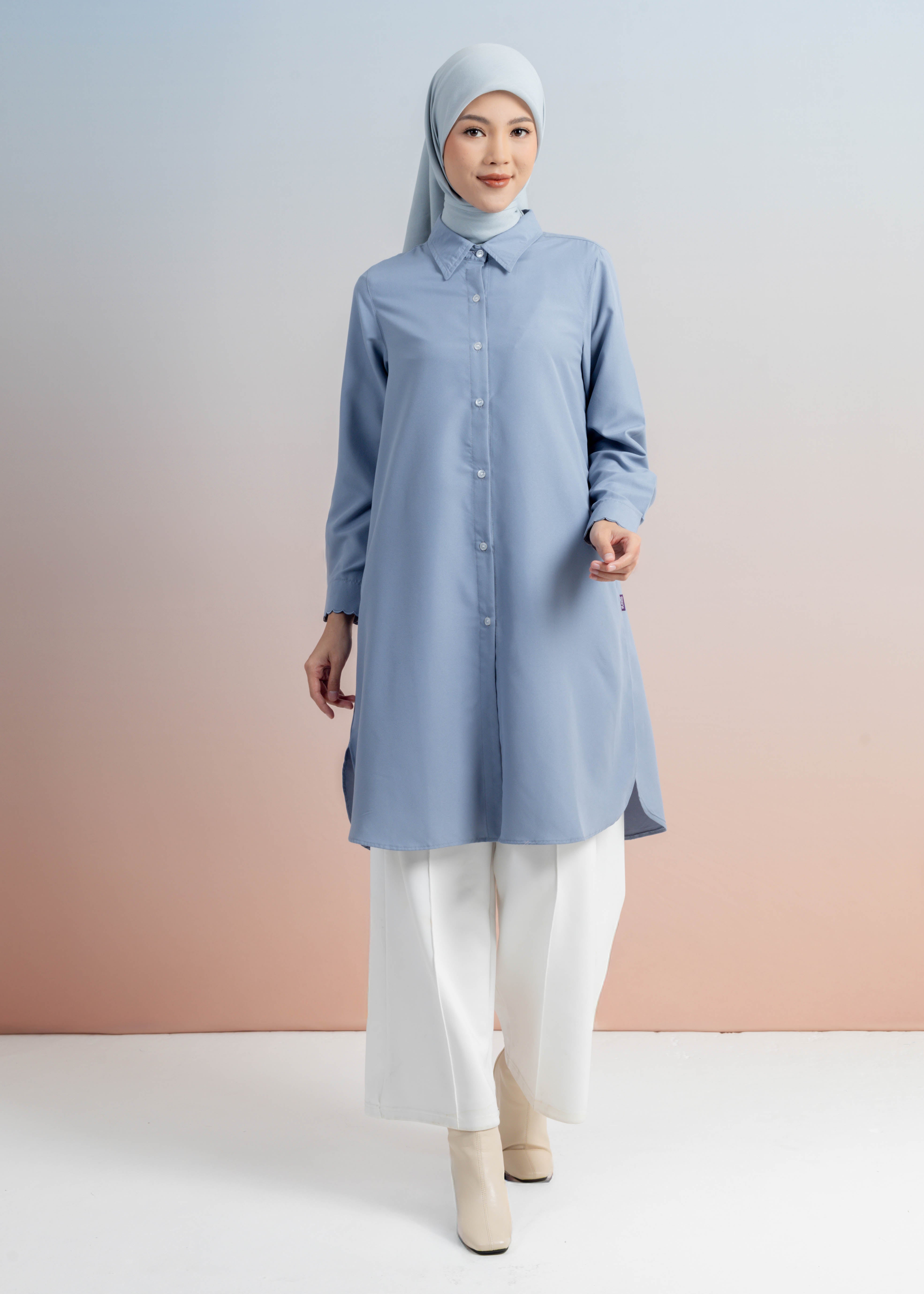 Long Tunik Katun Biku