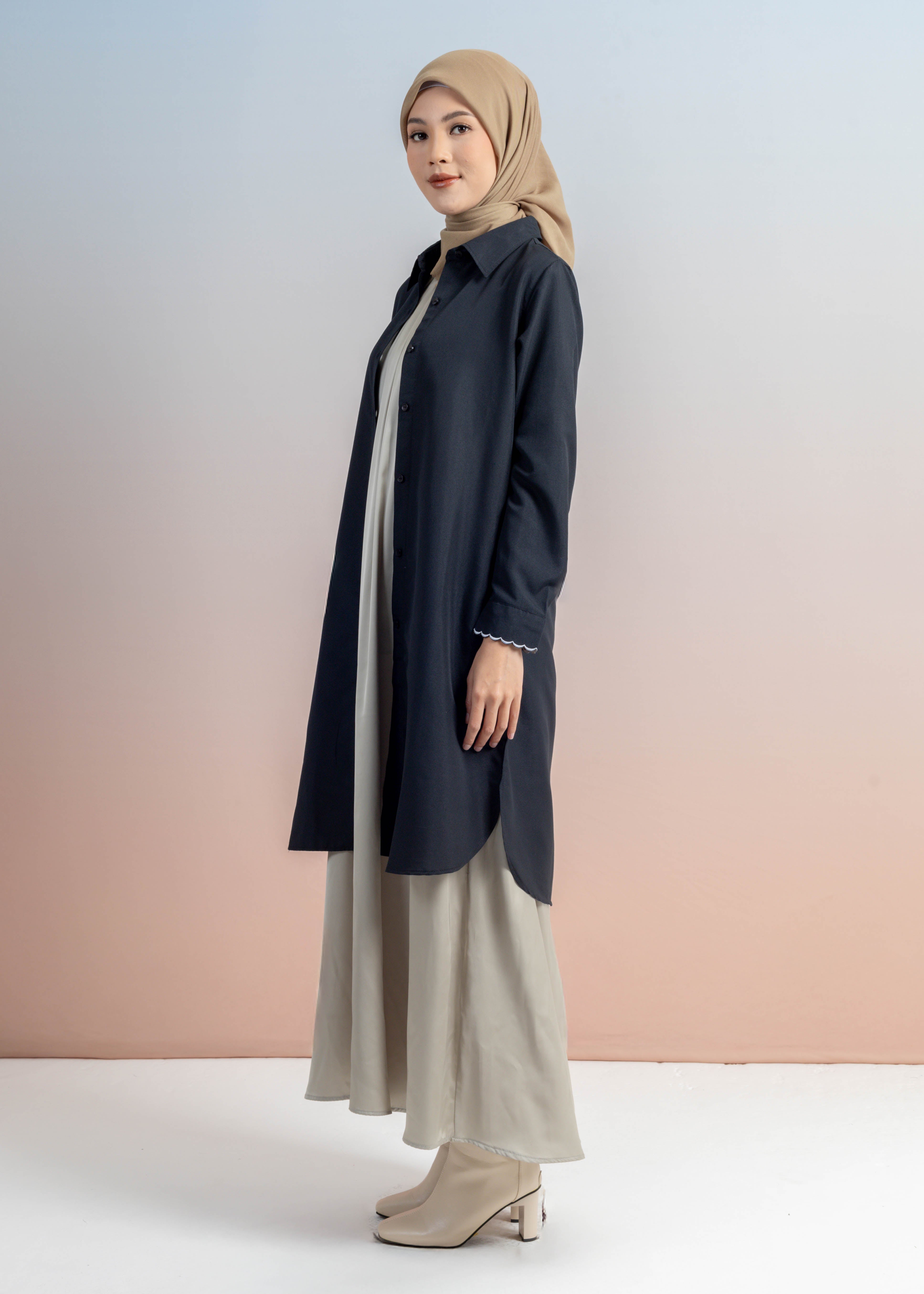 Long Tunik Katun Biku