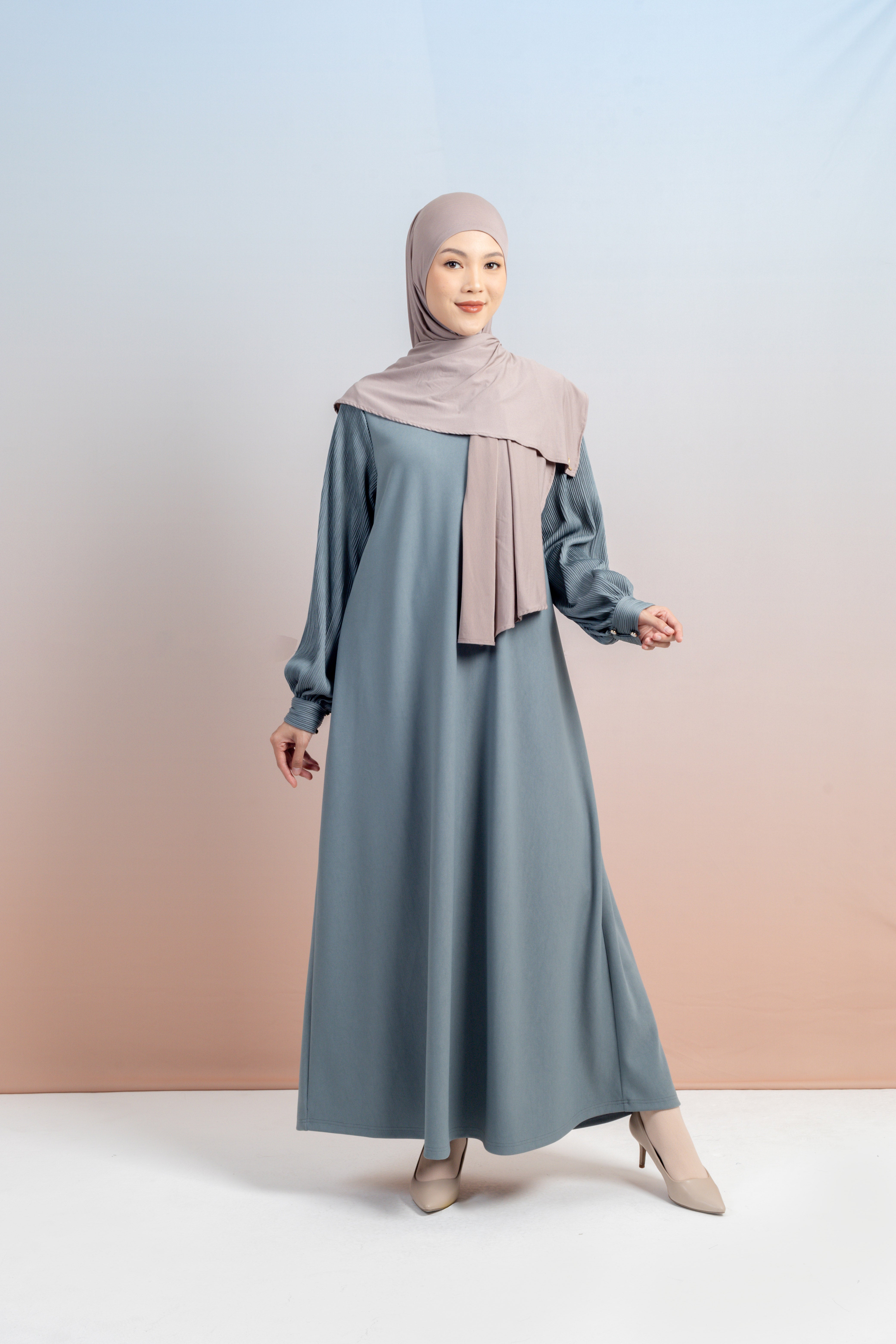 GAMIS KNIT MIX PLEATS
