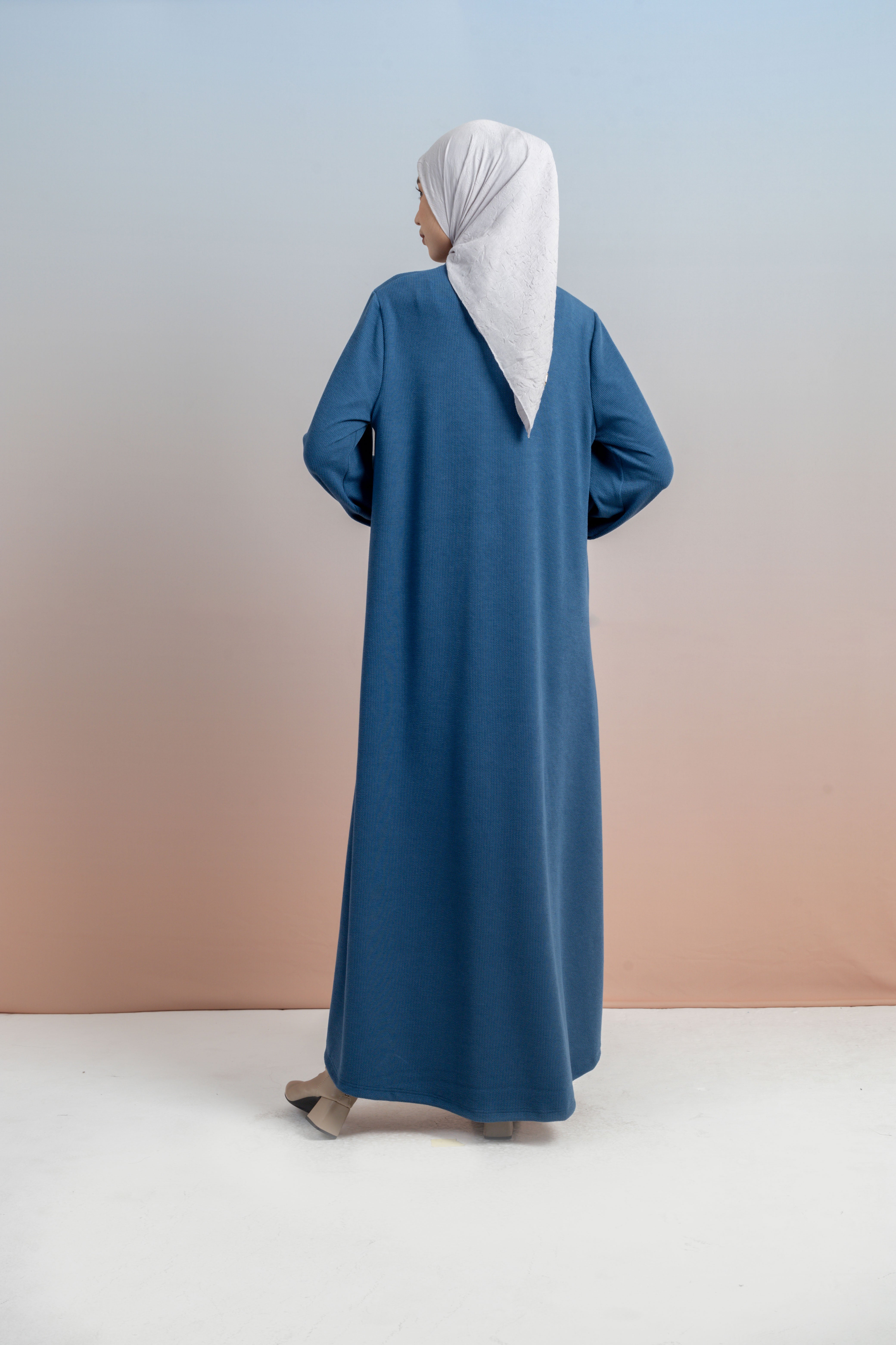 GAMIS KNIT LENGAN BALON PLAT